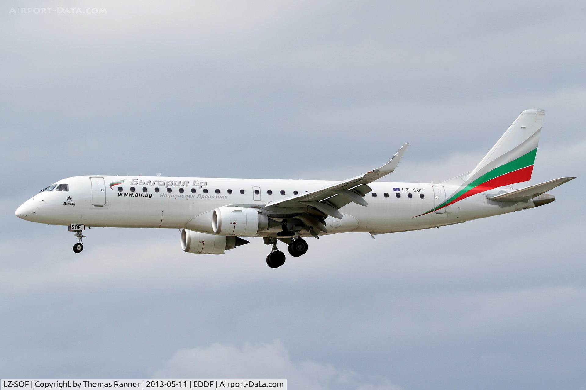 LZ-SOF, 2012 Embraer 190AR (ERJ-190-100IGW) C/N 19000492, Bulgaria Air Embraer 190