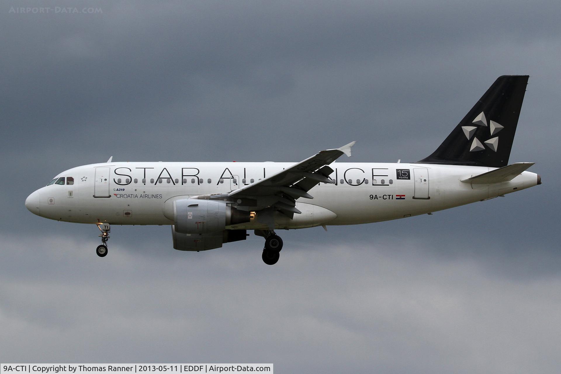 9A-CTI, 1999 Airbus A319-112 C/N 1029, Croatia Airlines Airbus A319
