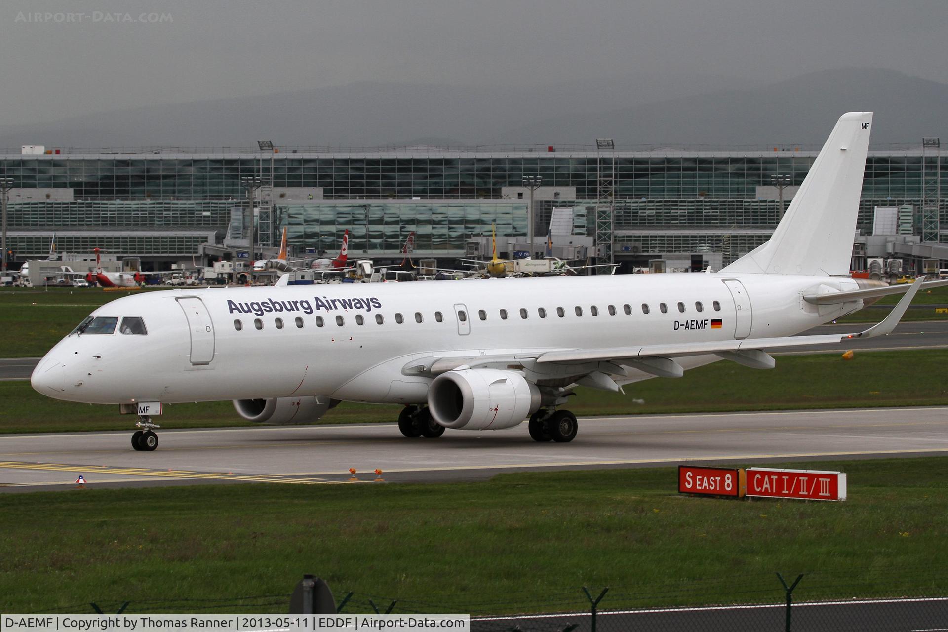 D-AEMF, 2009 Embraer 190AR (ERJ-190-100IGW) C/N 19000310, Augsburg Airways Embraer 190