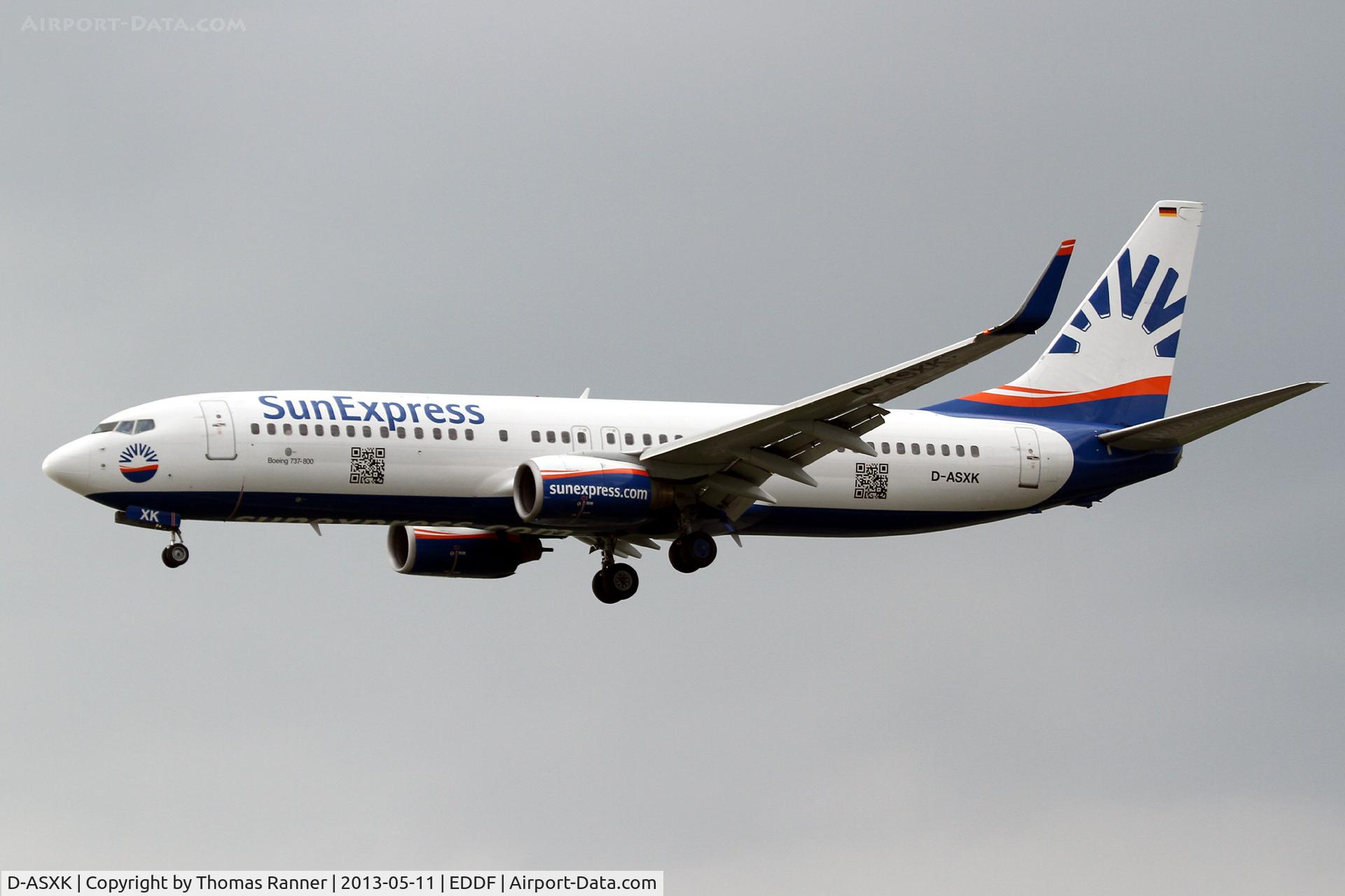 D-ASXK, 1998 Boeing 737-86J C/N 28070, SunExpress Germany Boeing 737