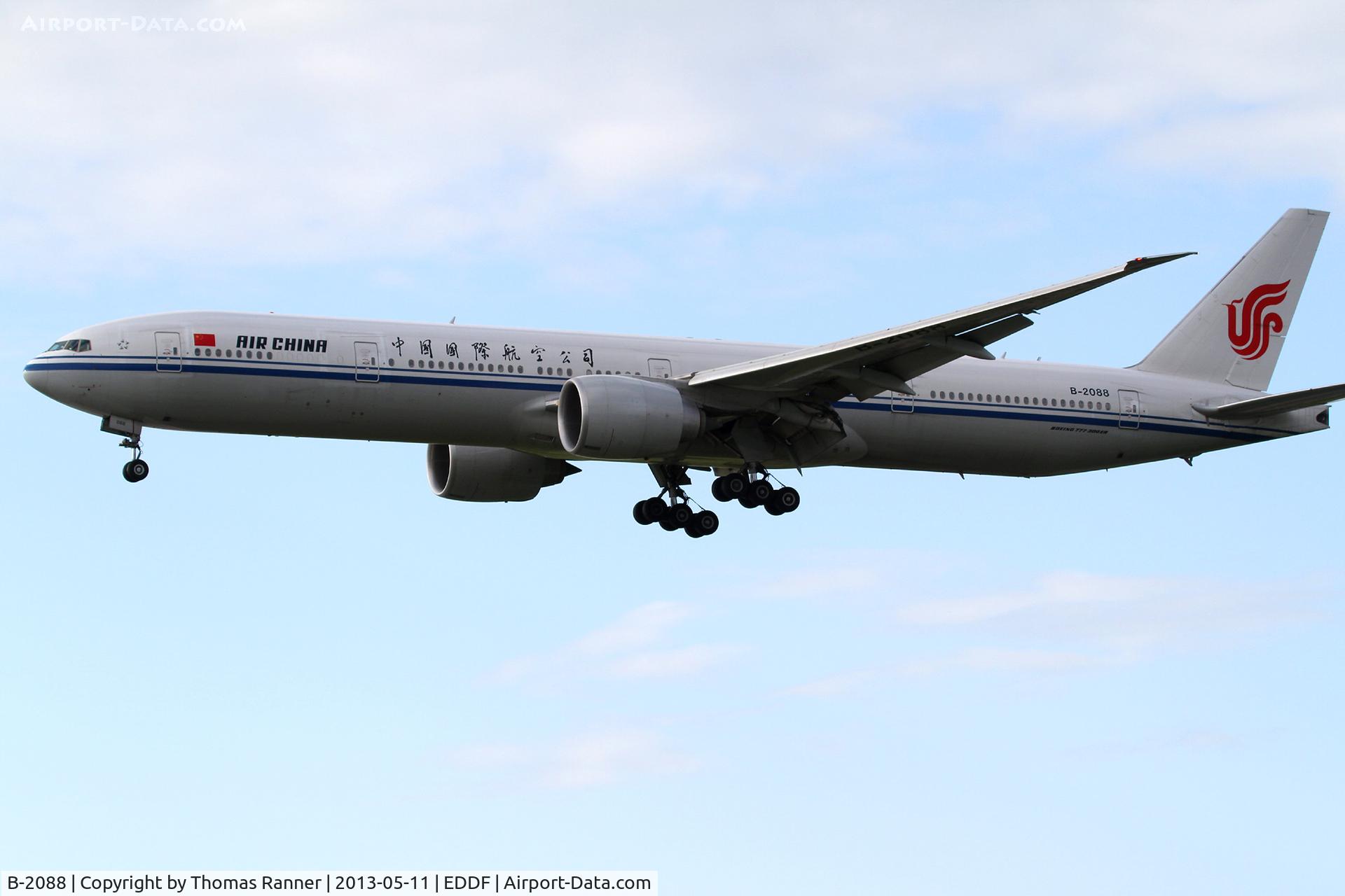 B-2088, 2011 Boeing 777-39L/ER C/N 38668, Air China Boeing 777