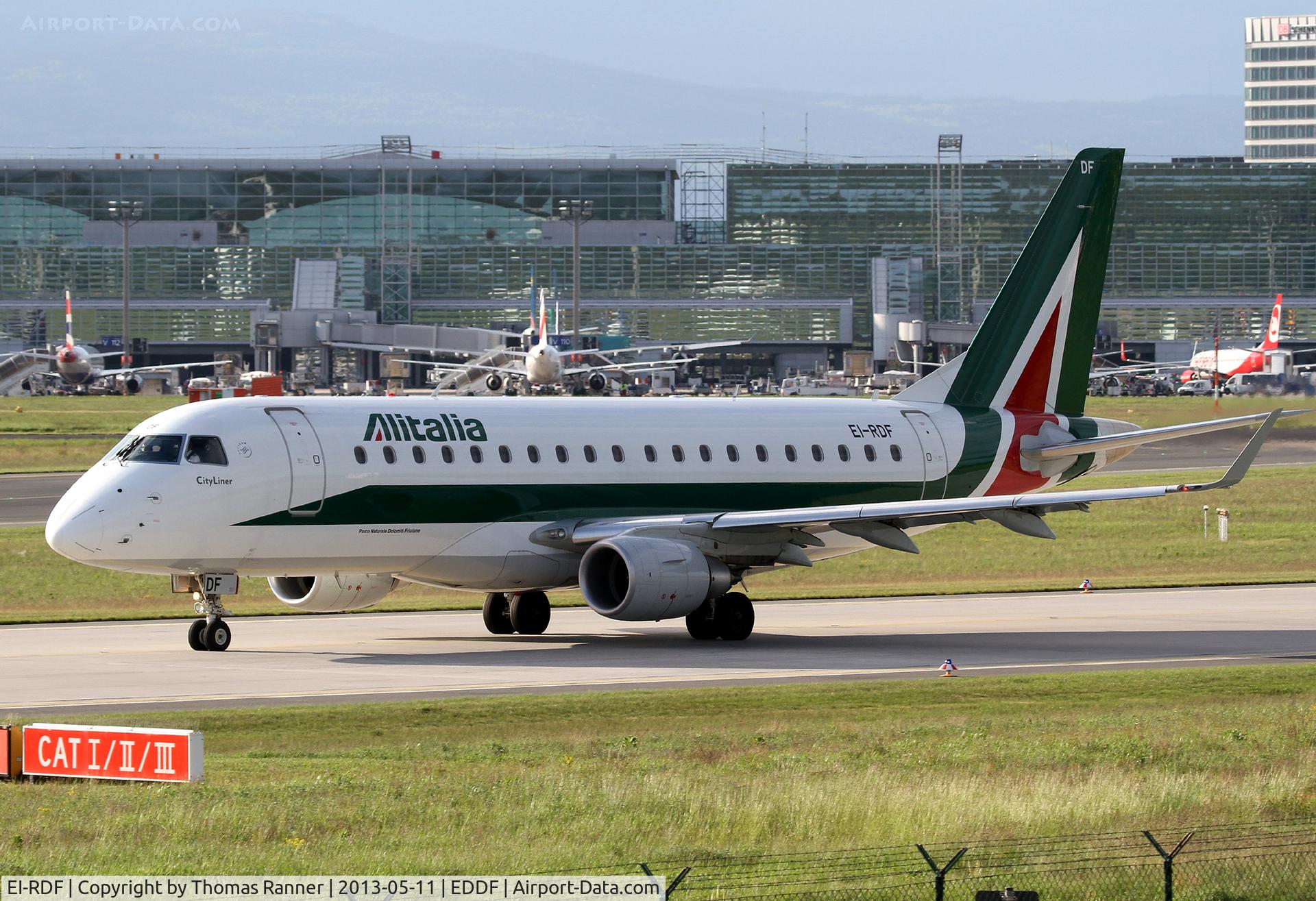 EI-RDF, 2012 Embraer 175LR (ERJ-170-200LR) C/N 17000337, Alitalia Embraer 170