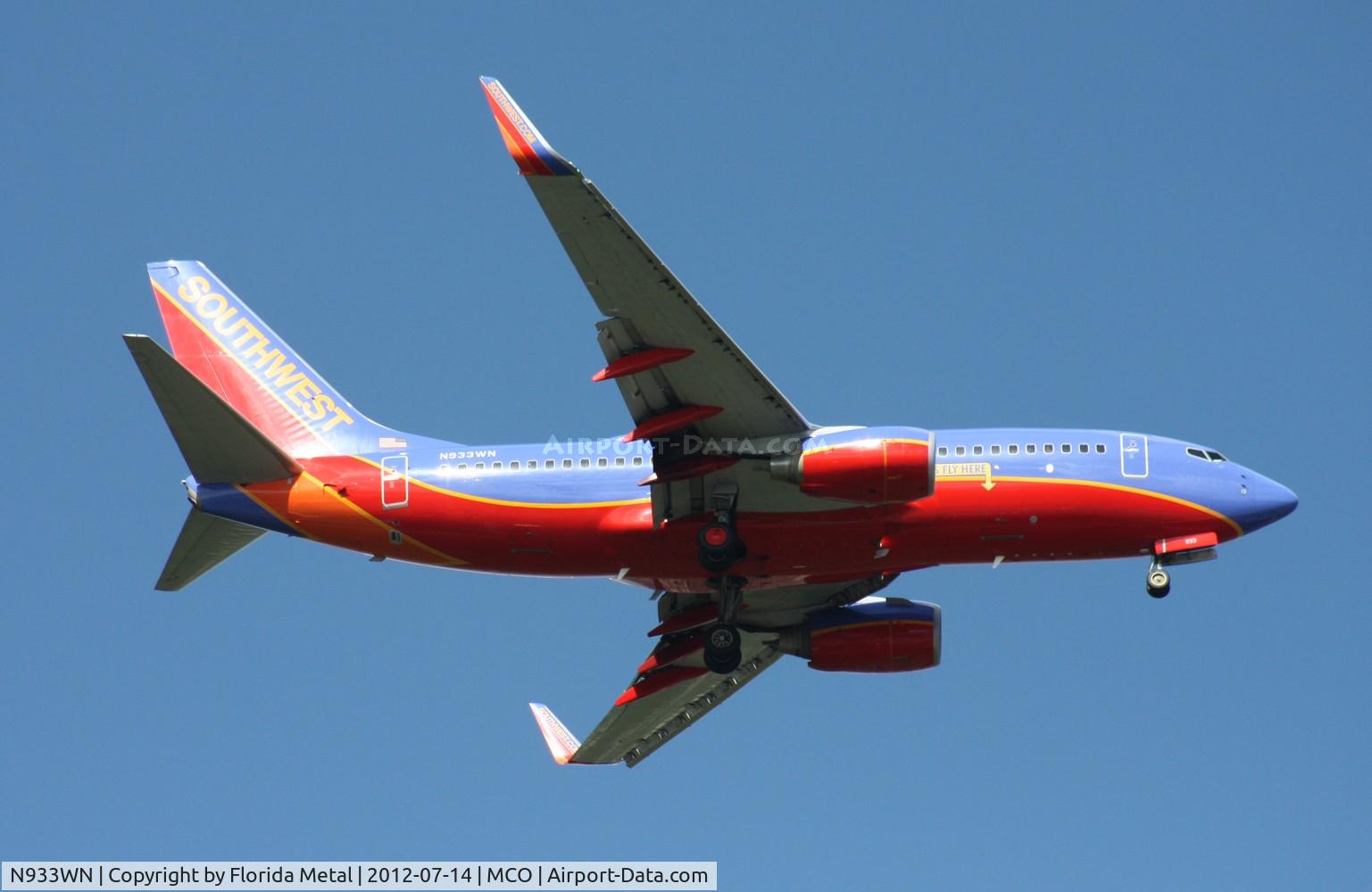 N933WN, 2009 Boeing 737-7H4 C/N 36640, Southwest 737
