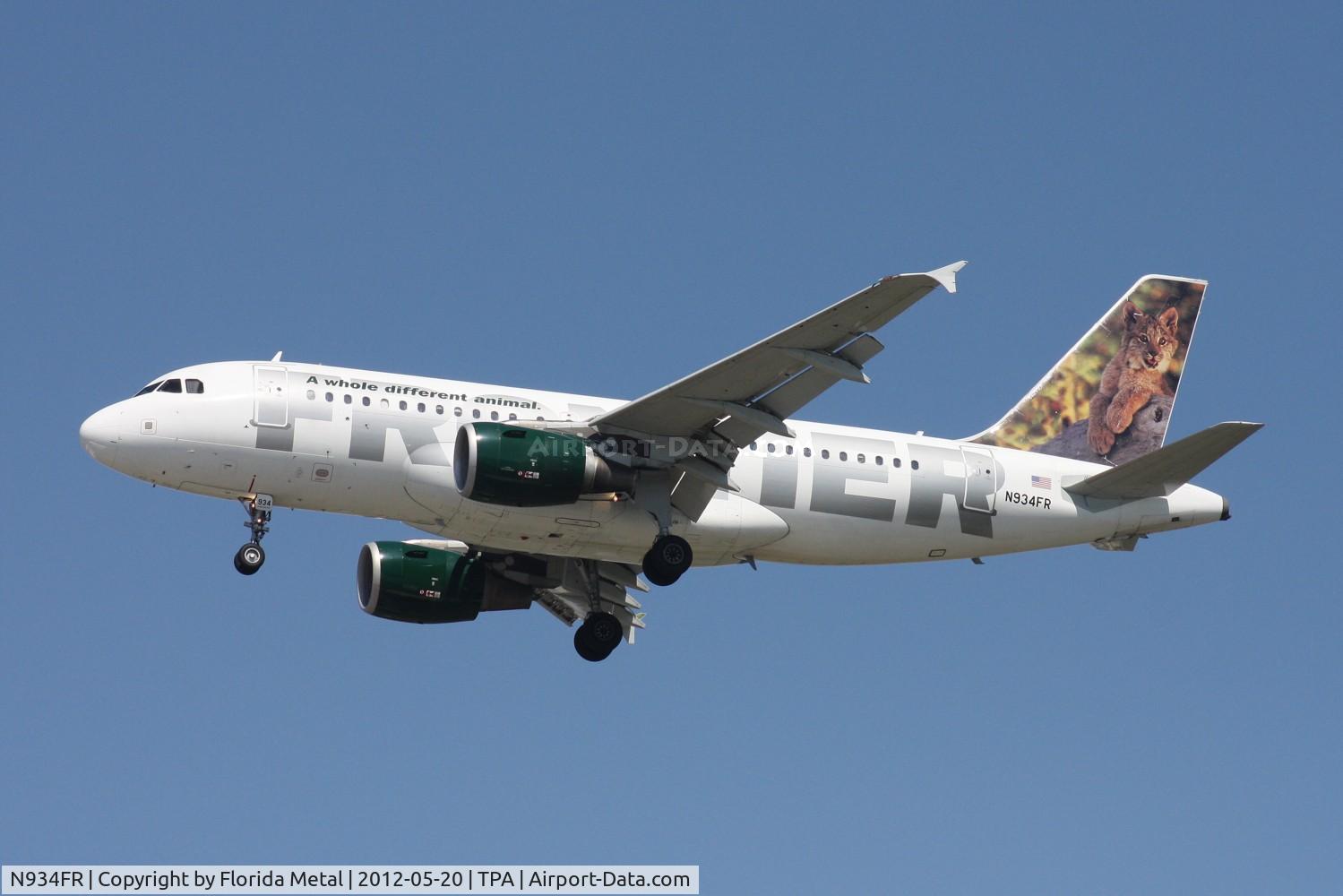 N934FR, 2004 Airbus A319-111 C/N 2287, Larry Jr the Lynx Cub A319