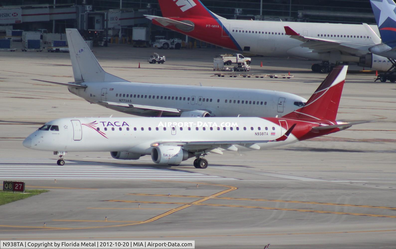 N938TA, Embraer ERJ-190-100 IGW 190AR C/N 19000228, Taca E190