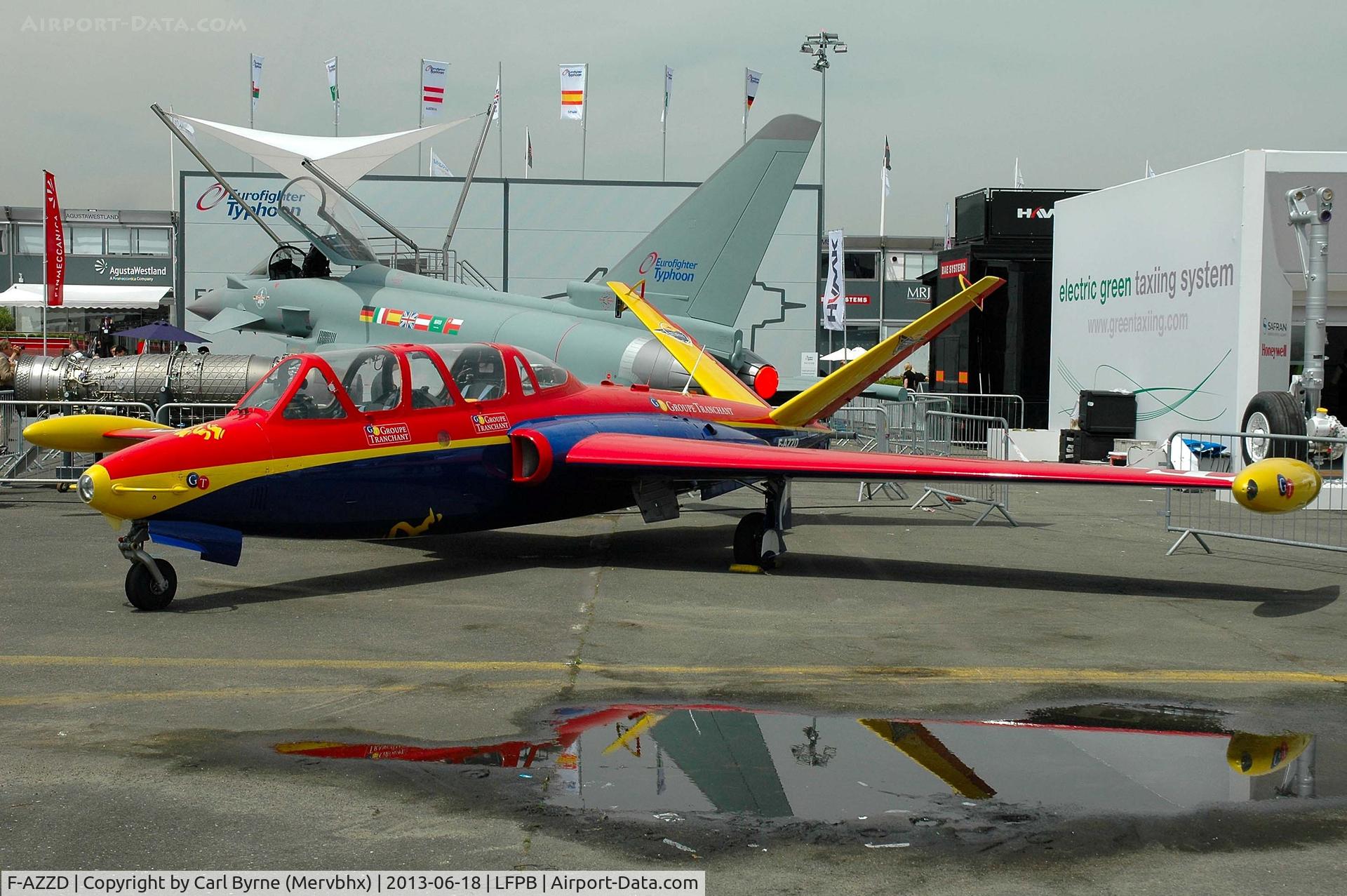 F-AZZD, Fouga CM-170 Magister C/N 411, Part of the 2013 Paris Air Show Static Display.