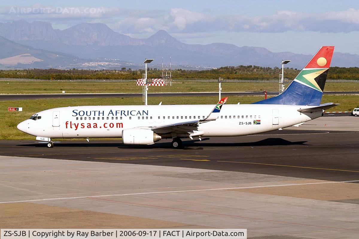 ZS-SJB, 2000 Boeing 737-8S3 WL C/N 29249, Boeing 737-8S3 [29249] (South African Airways) Cape Town Int~ZS 17/09/2006