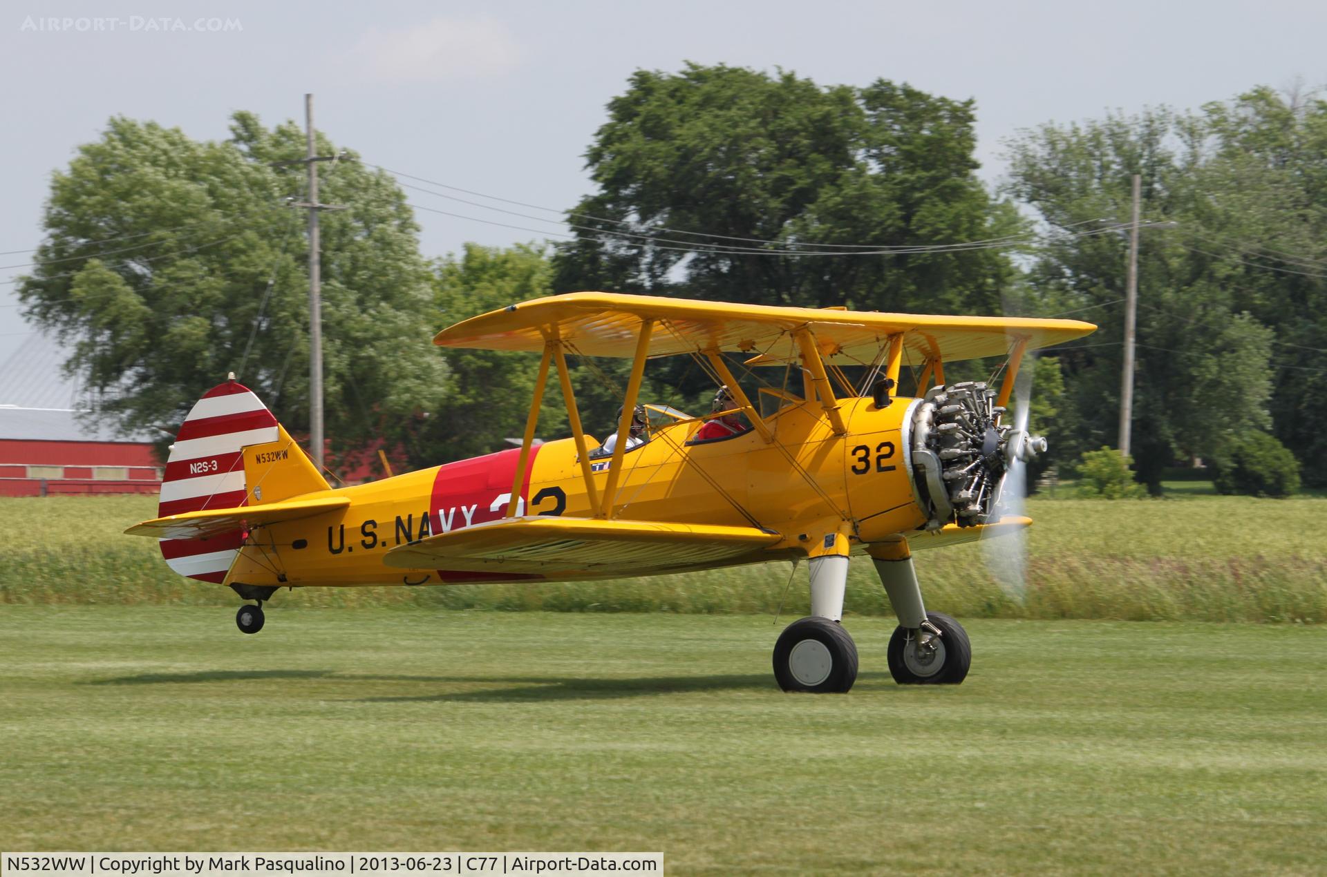 N532WW, 1941 Boeing A75N1(PT17) C/N 75-1486, Stearman