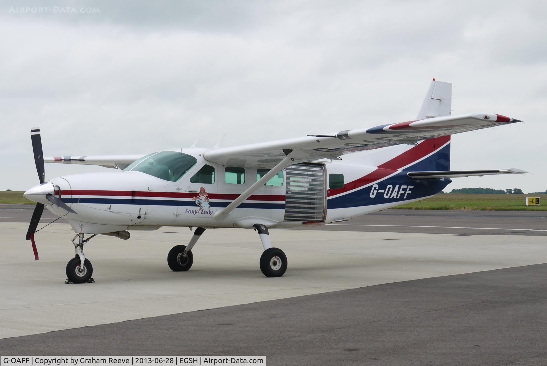 G-OAFF, 2007 Cessna 208 Caravan I C/N 20800415, Parked at Norwich.