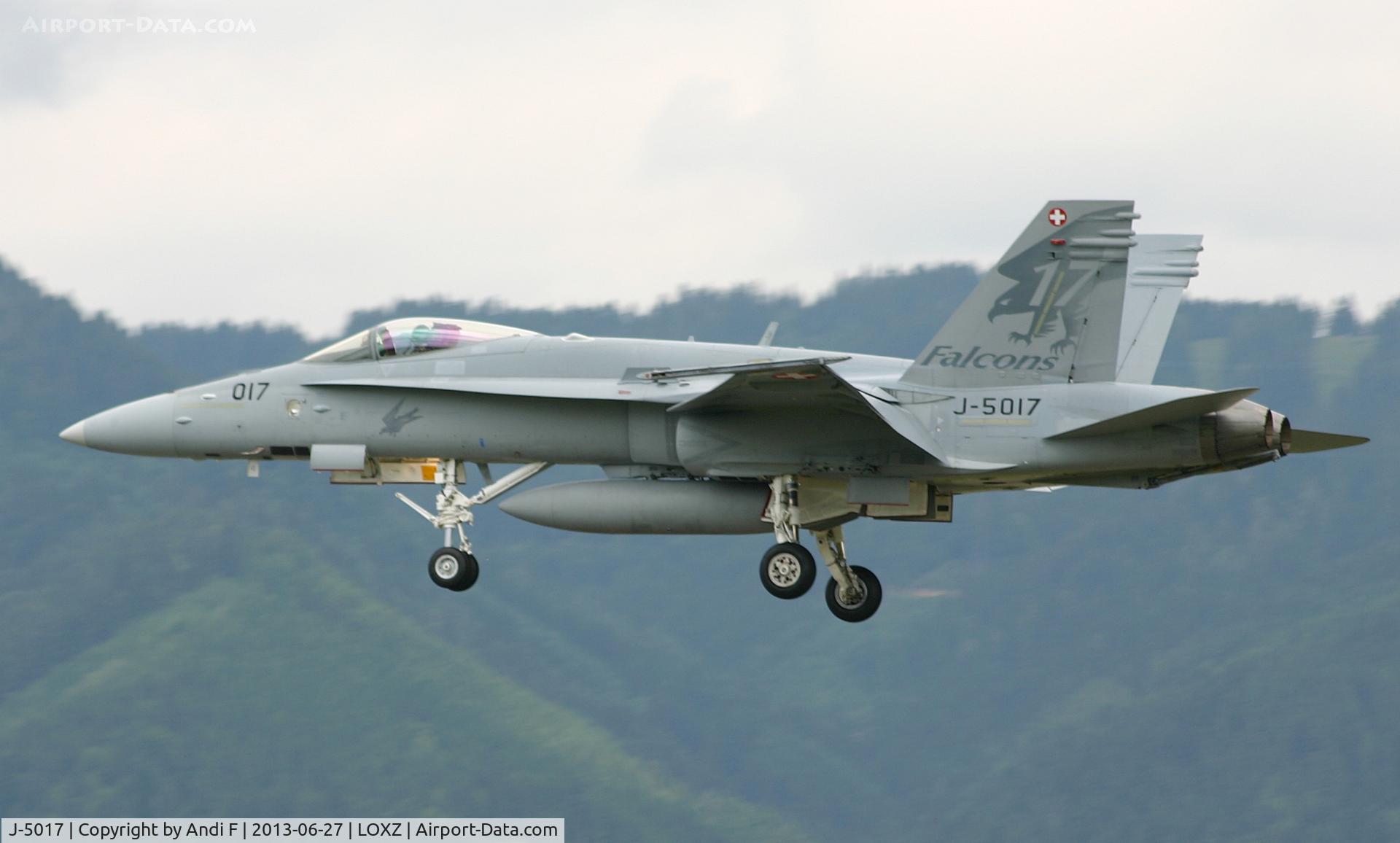 J-5017, McDonnell Douglas F/A-18C Hornet C/N 1365/SFC017, Switzerland - Air Force McDonnell Douglas F/A-18C Hornet