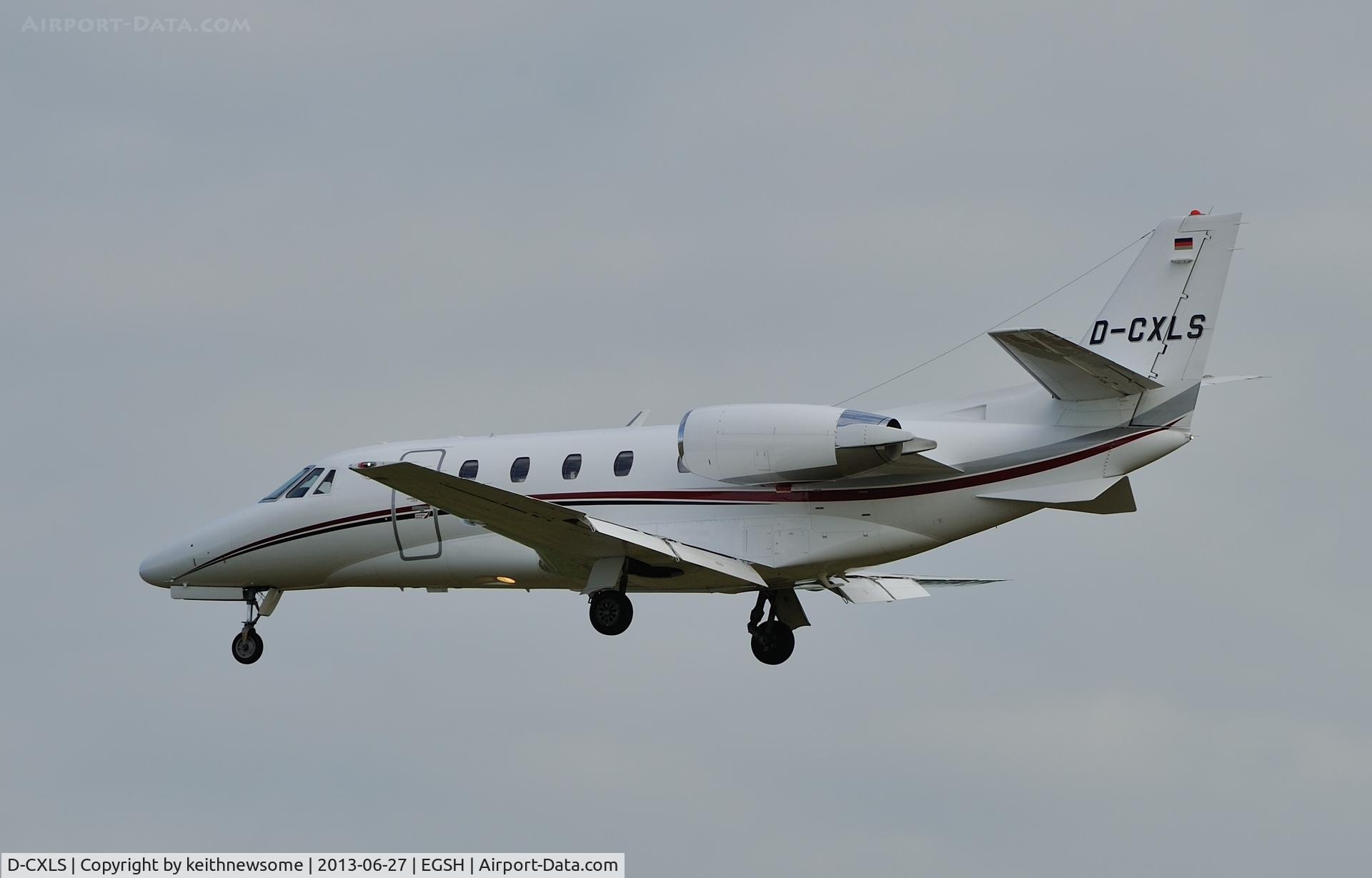 D-CXLS, 2009 Cessna 560XL Citation XLS+ C/N 560-6027, Nice German visitor.