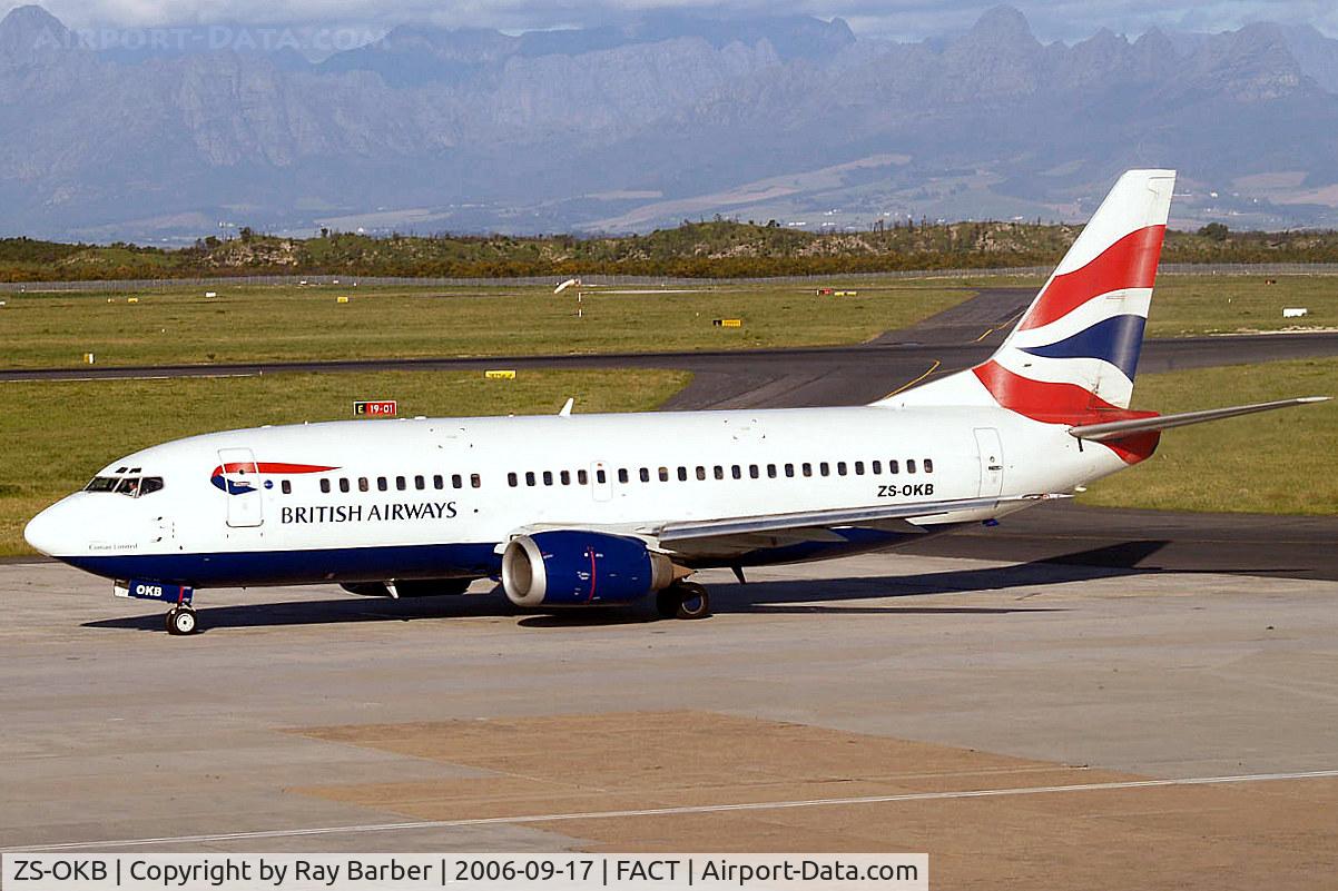 ZS-OKB, 1986 Boeing 737-376 C/N 23477, Boeing 737-376 [23477] (Comair) Cape Town Int~ZS 17/09/2006