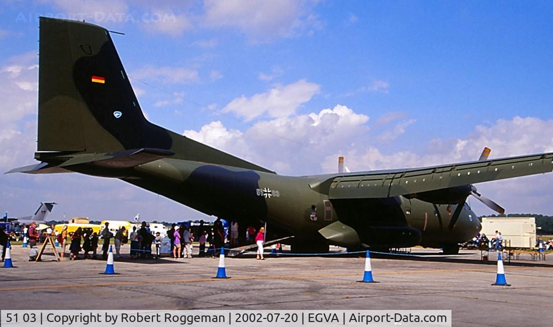 51 03, Transall C-160D C/N D140, GERMAN AIR FORCE.