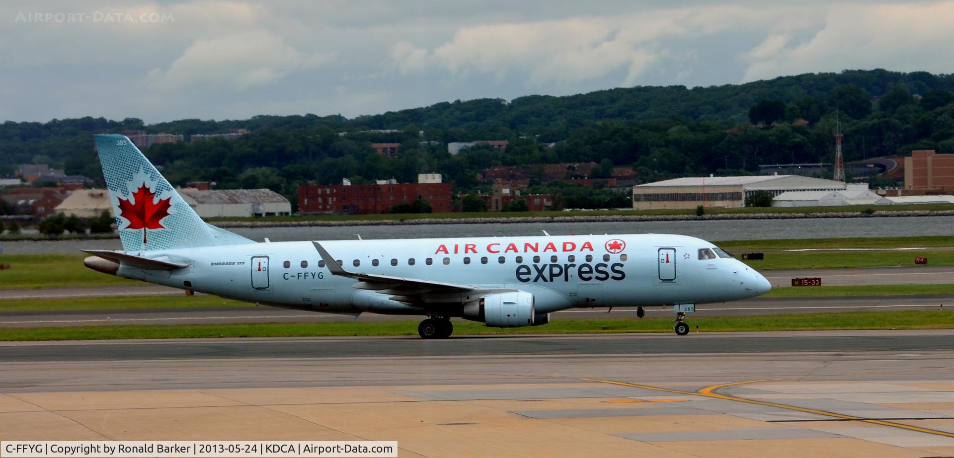 C-FFYG, 2005 Embraer 175SU (ERJ-170-200SU) C/N 17000116, Taxi DCA