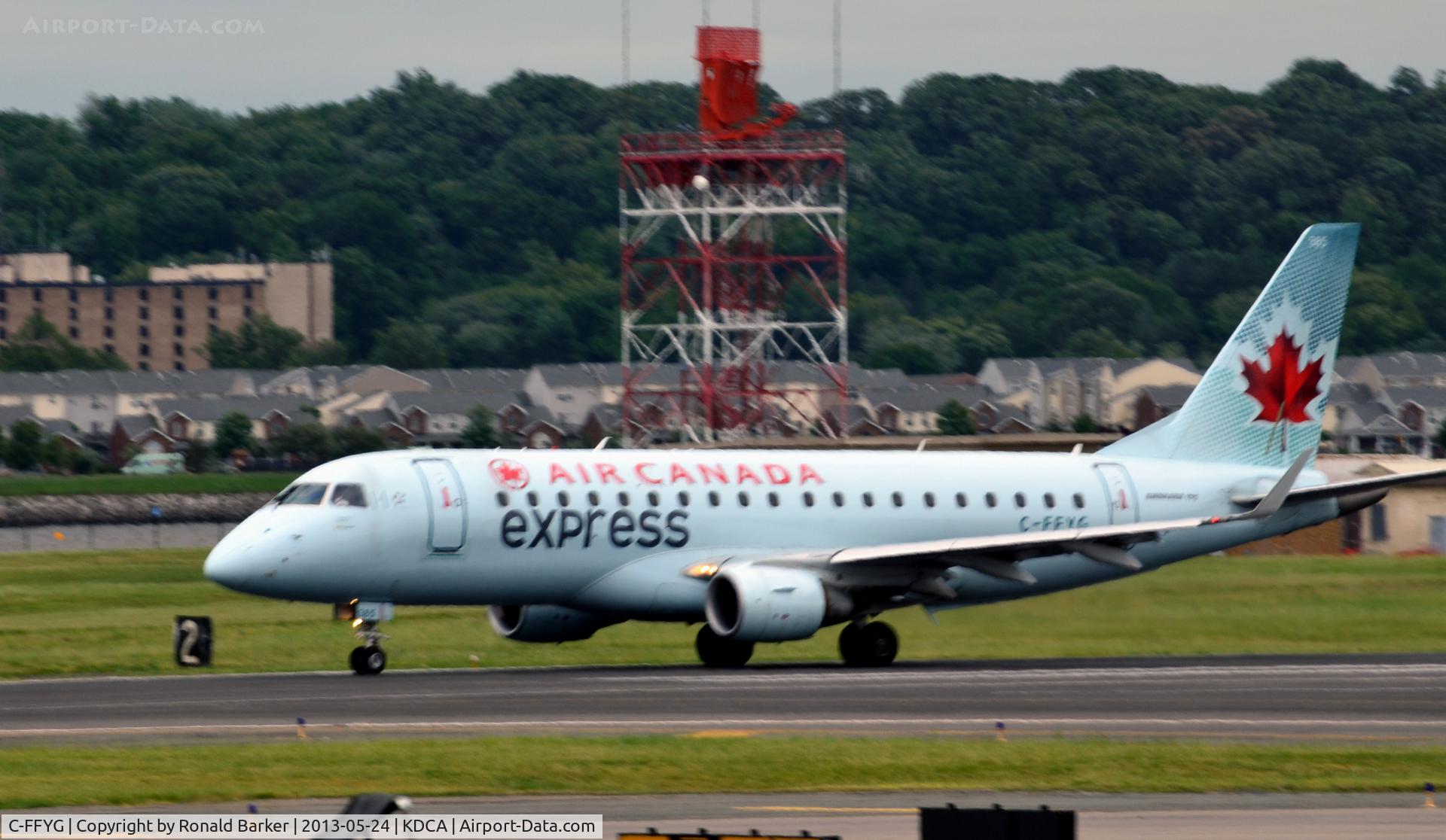 C-FFYG, 2005 Embraer 175SU (ERJ-170-200SU) C/N 17000116, Takeoff DCA