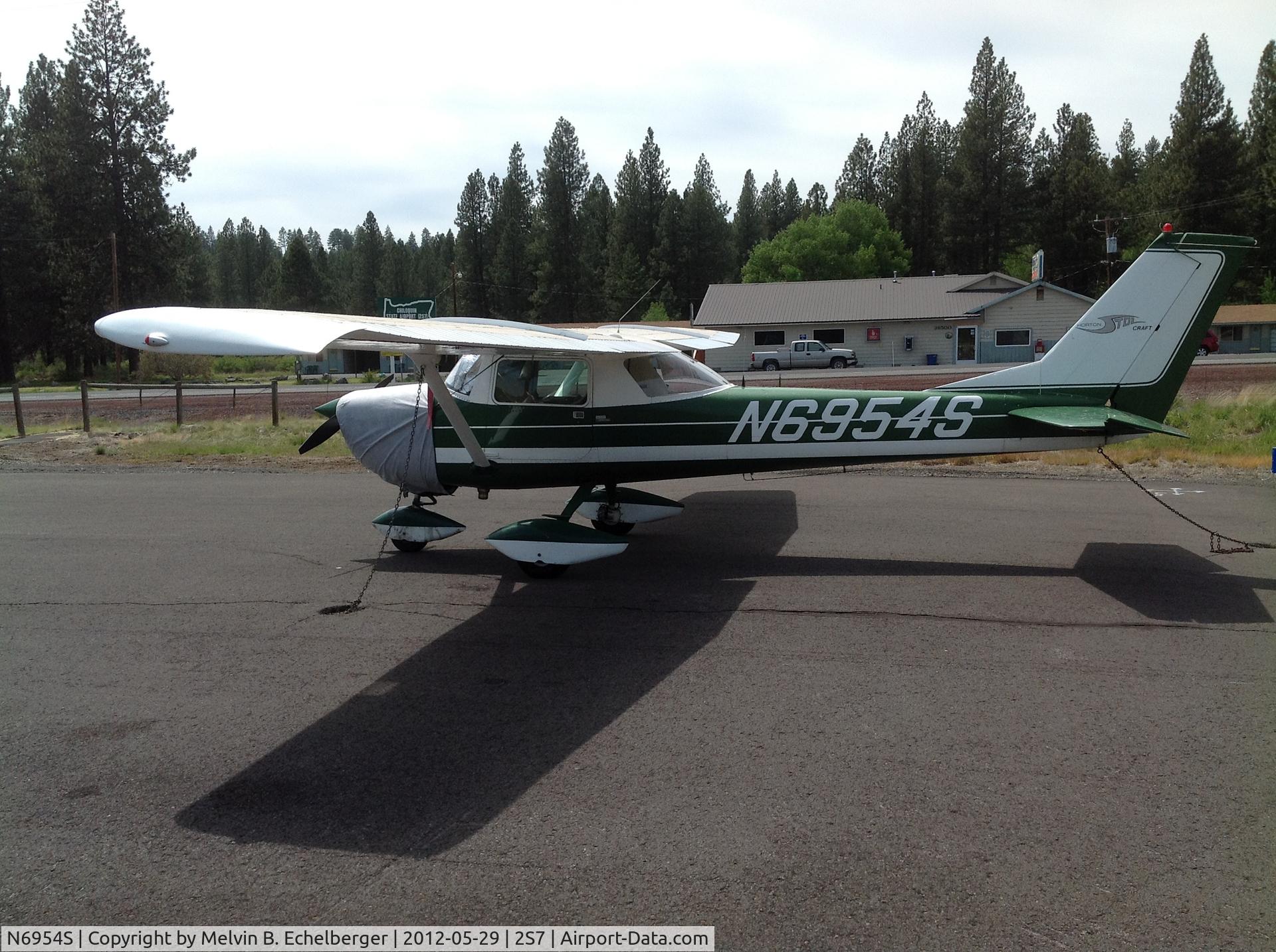 N6954S, 1967 Cessna 150H C/N 15067654, Stopped at This little airport on the Oregon Air Tour, found a great place for lunch just across Hwy. 97