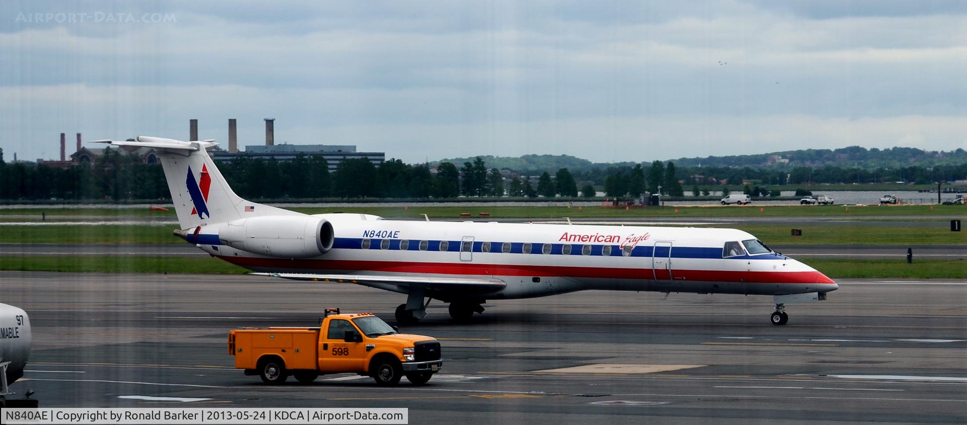 N840AE, 2002 Embraer ERJ-140LR (EMB-135KL) C/N 145656, Taxi DCA