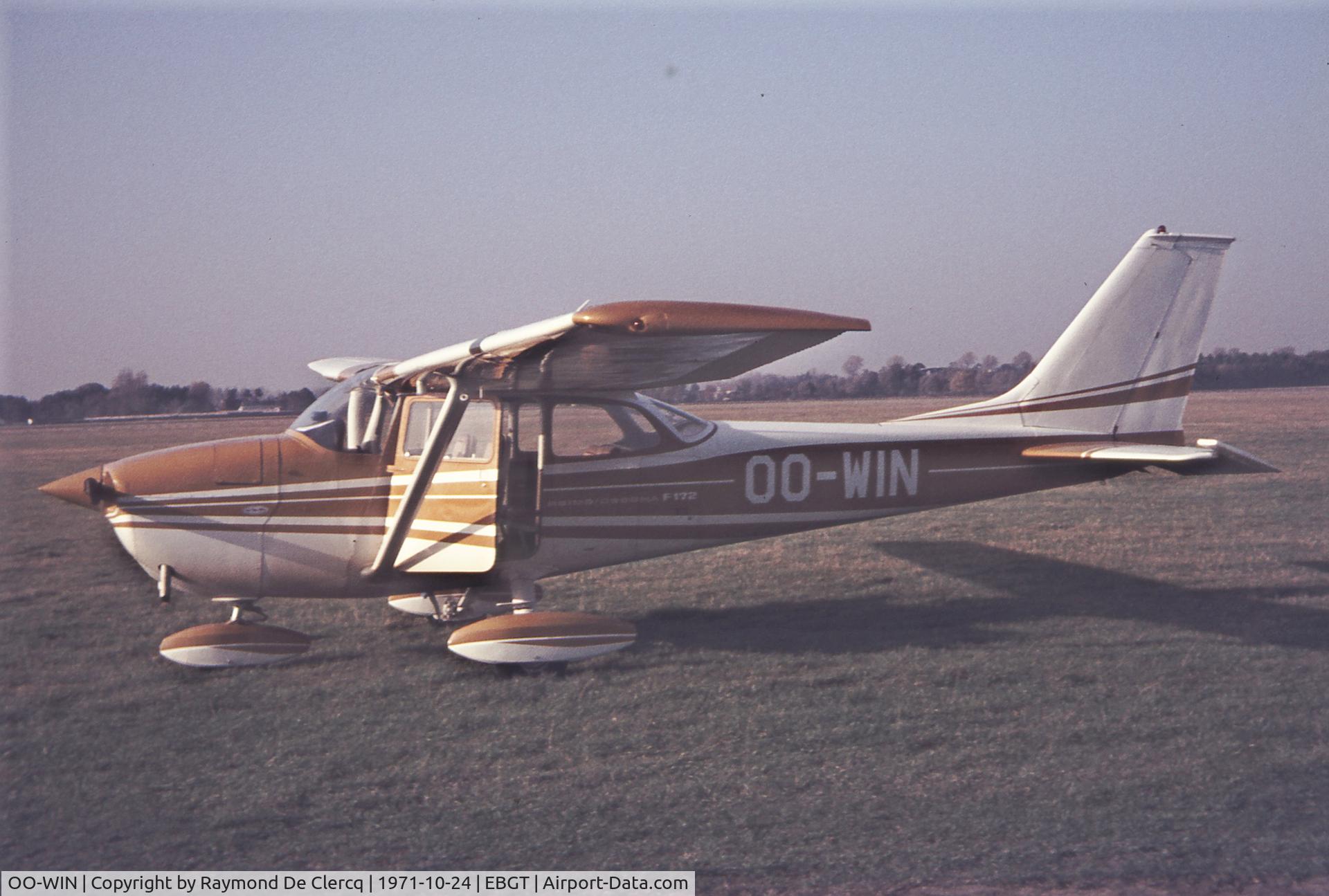 OO-WIN, 1971 Reims F172K Skyhawk C/N 0760, Gent 24-10-1971