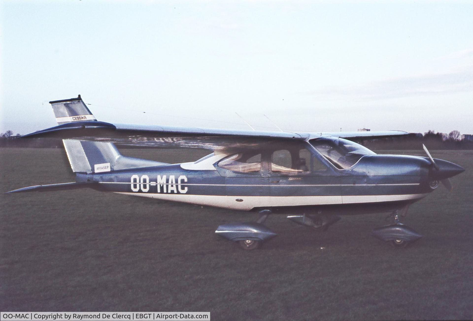 OO-MAC, 1969 Cessna 177A Cardinal Cardinal C/N 177-01370, Gent 1974