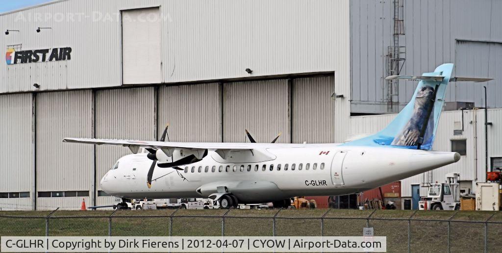 C-GLHR, 1995 ATR 72-212 C/N 423, Sitting outside of First Air Hanger awaiting maintanance.