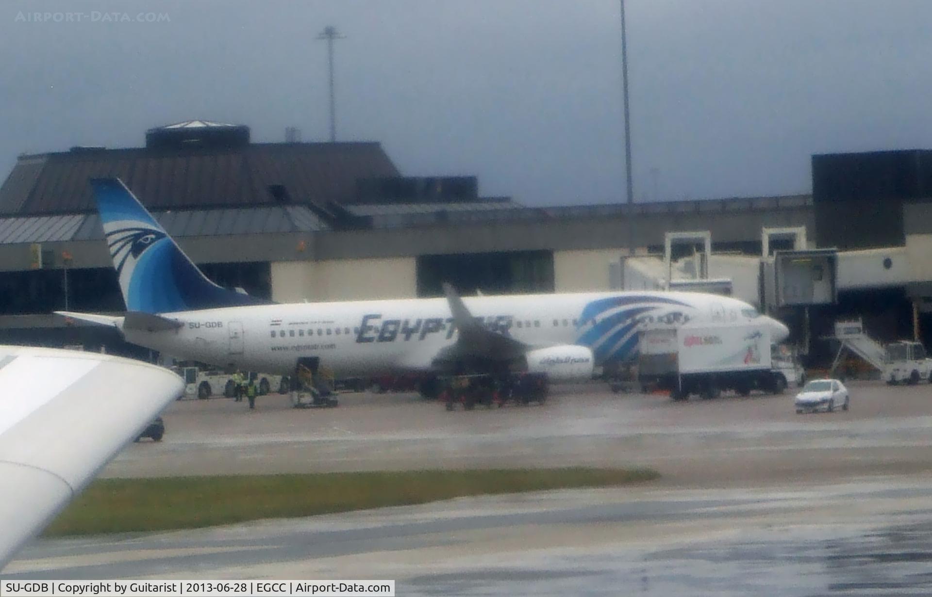 SU-GDB, 2009 Boeing 737-866 C/N 35567, Through the dirty little window on G-LSAD