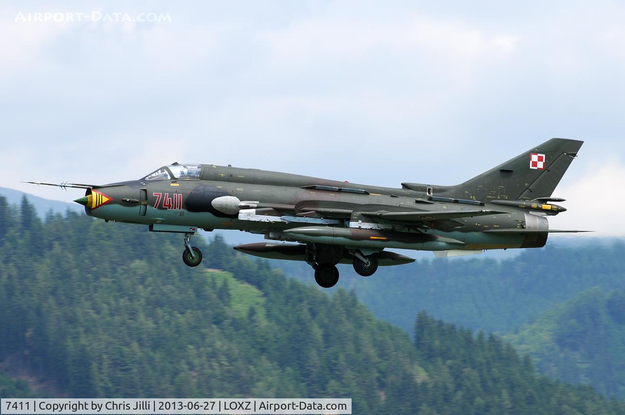 7411, Sukhoi Su-22M-4 C/N 27411, Polish Air Force