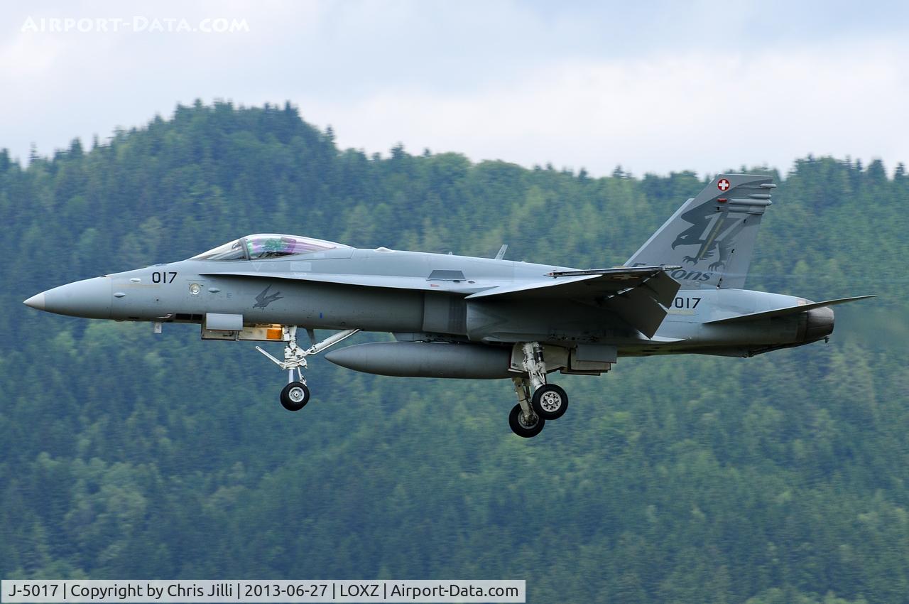 J-5017, McDonnell Douglas F/A-18C Hornet C/N 1365/SFC017, Swiss Air Force