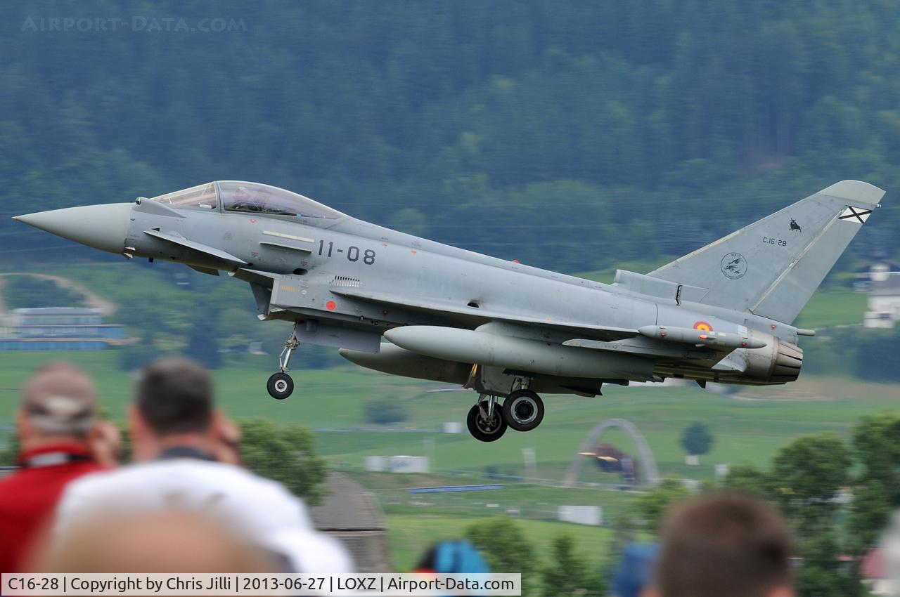 C16-28, Eurofighter EF-2000 Typhoon S C/N SS008, Spanish Air Force