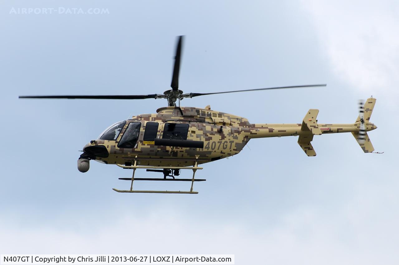 N407GT, 2012 Bell 407 C/N 54322, Experimental