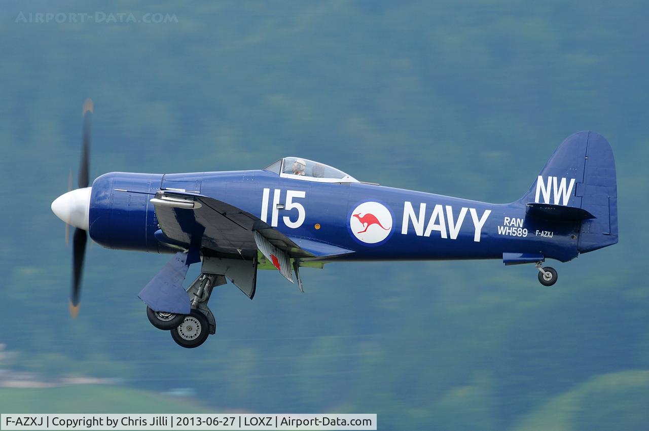 F-AZXJ, 1949 Hawker Sea Fury FB.11 C/N 37733, Hawker Sea Fury