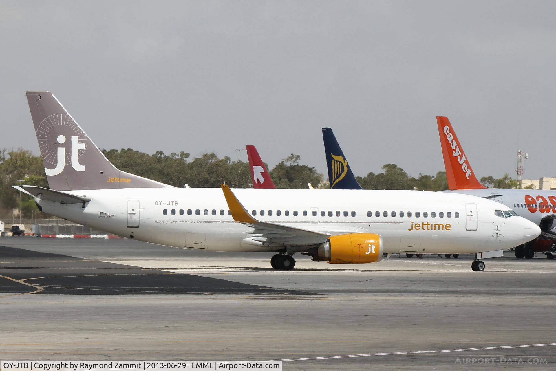 OY-JTB, 1989 Boeing 737-3Y0 C/N 24464, B737-300 OY-JTB Jettime.