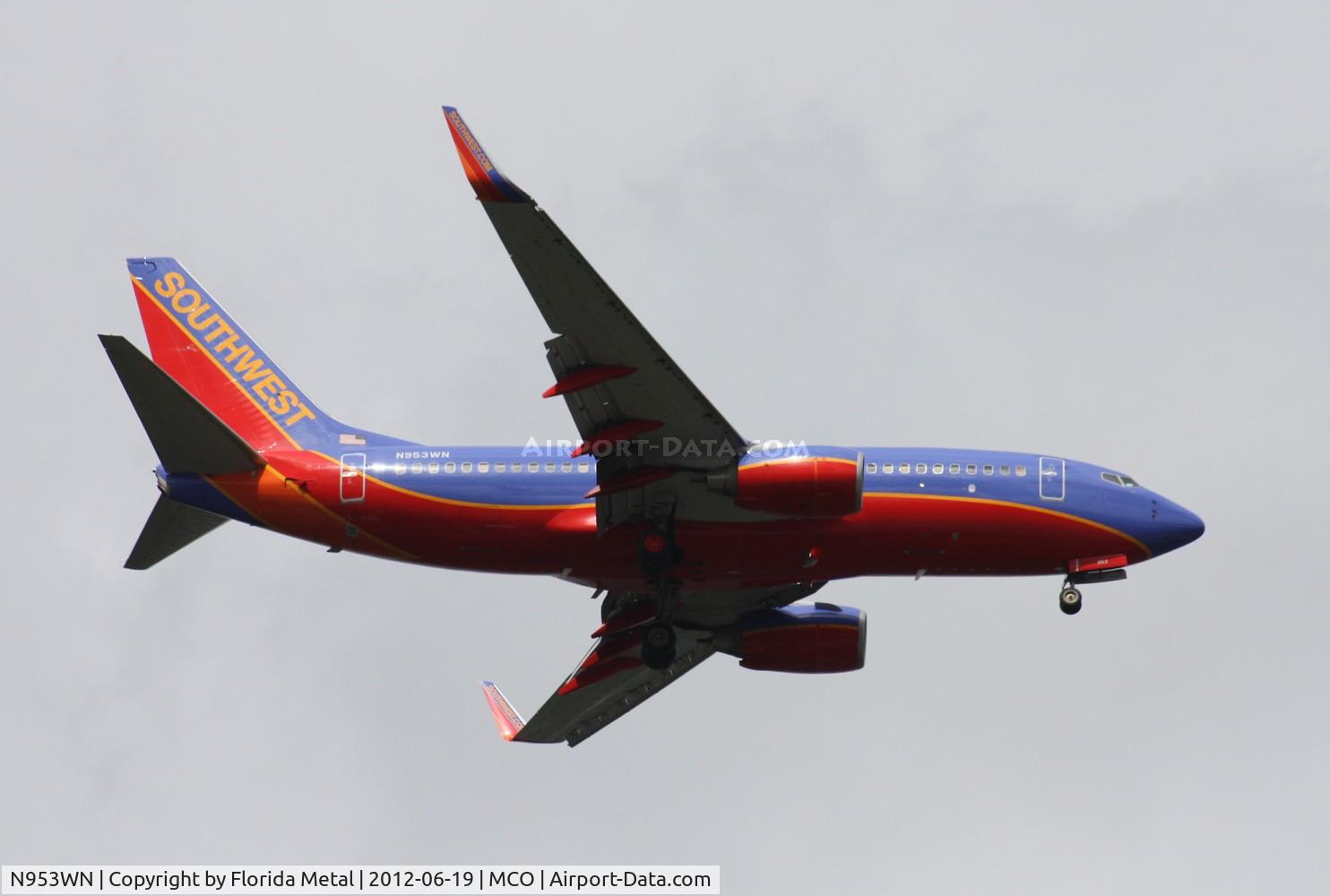 N953WN, 2010 Boeing 737-7H4 C/N 36668, Southwest 737