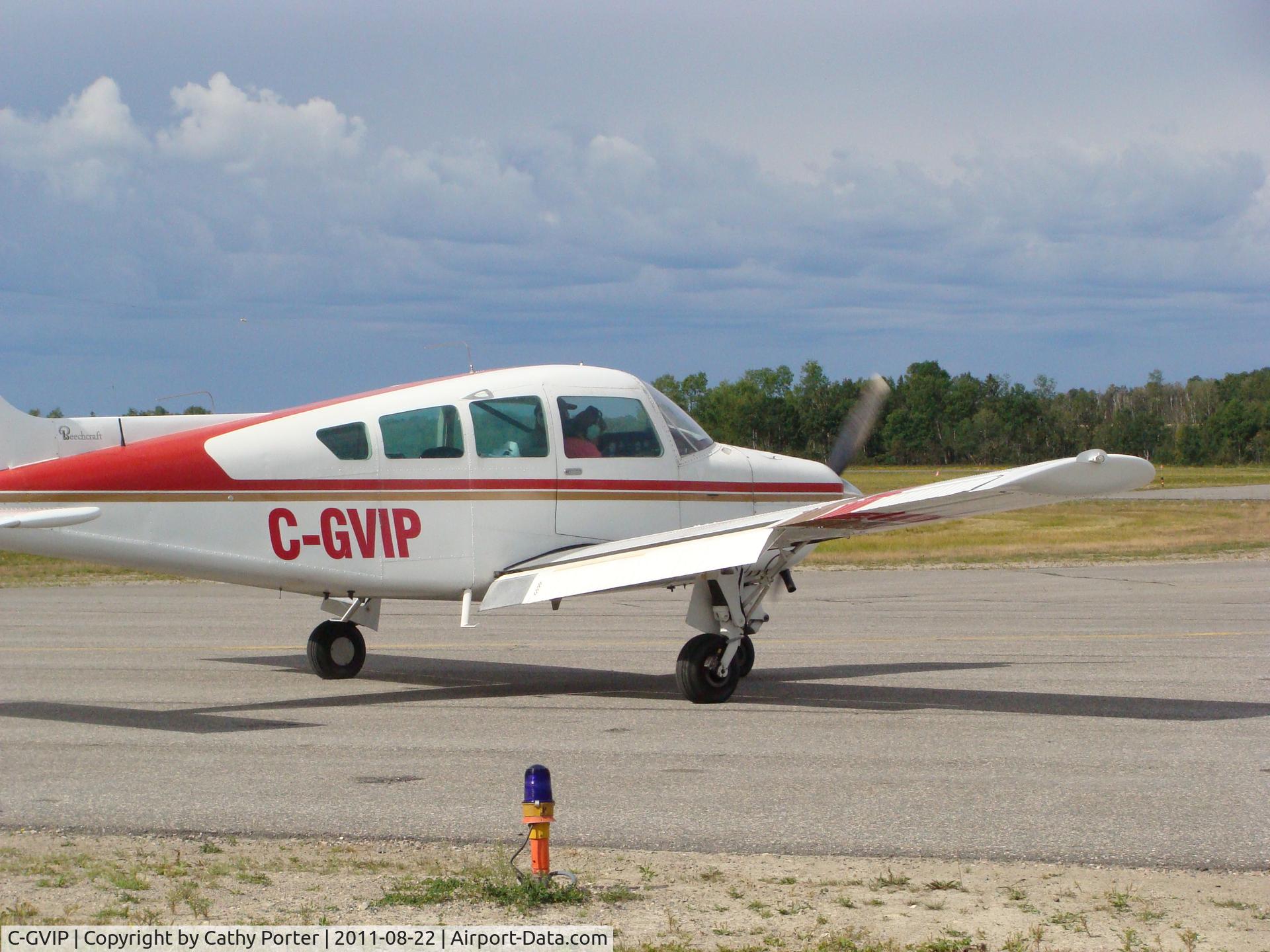C-GVIP, 1974 Beech B24R Sierra C/N MC-206, Getting ready for Departure from Earlton ON