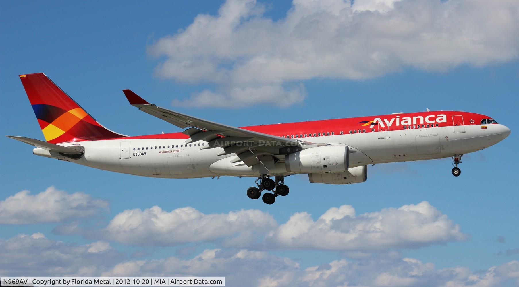 N969AV, 2009 Airbus A330-243 C/N 1016, Avianca A330-200