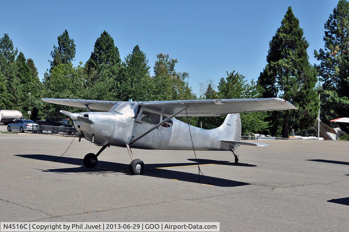 N4516C, 1952 Cessna 170B C/N 25460, Parked at the Nevada County Air Park, Grass Valley, CA.