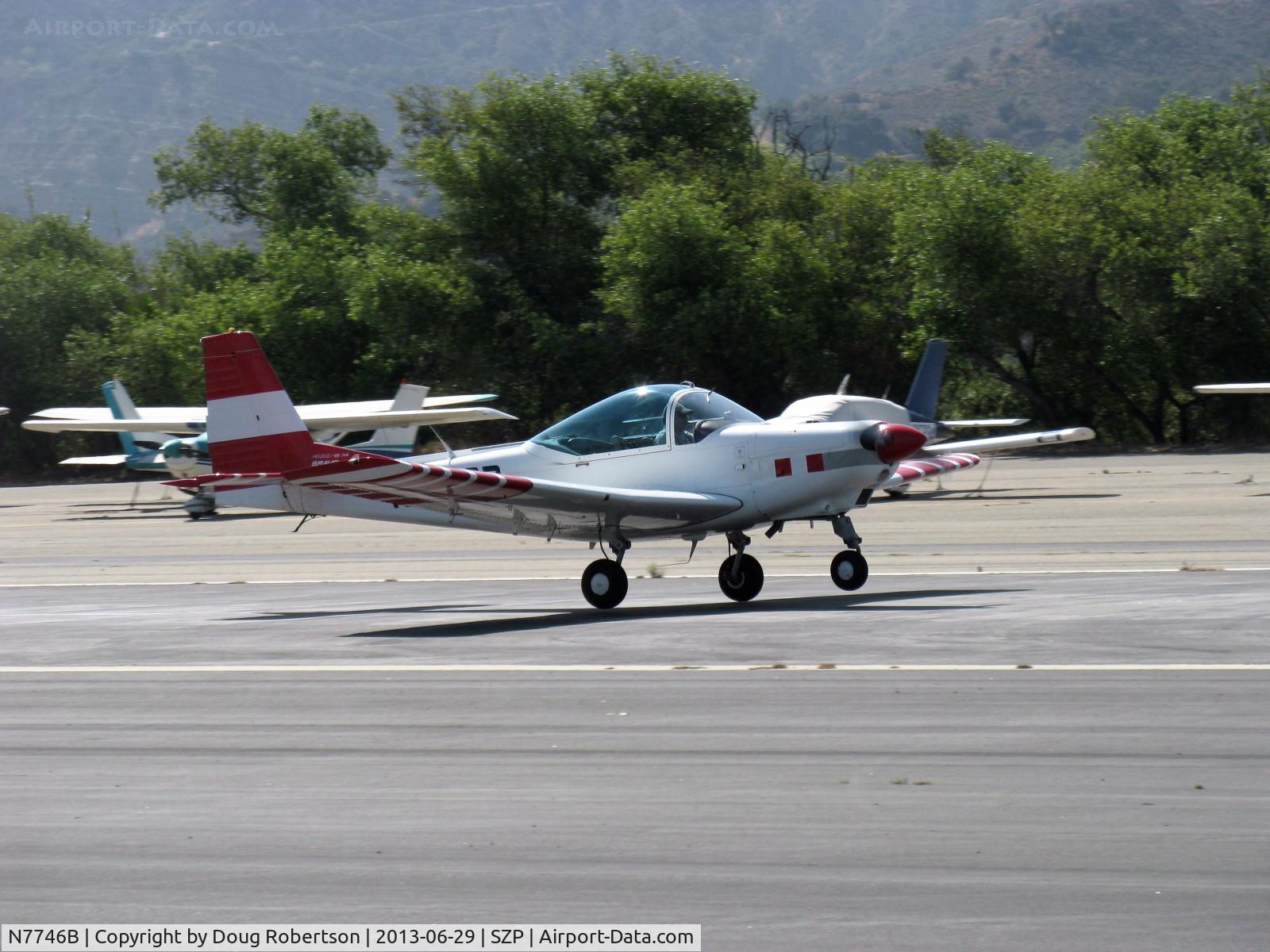 N7746B, 1992 FFA AS-202/18A-4 Bravo C/N 238, 1992 Ffa Flugzeugwerke Altenrhein Ag AS-202/18A4 BRAVO, Lycoming AEIO-360-B1F 180 Hp, CS prop, fully aerobatic two-place side by side, ONLY EXAMPLE IN AMERICA!, takeoff roll Rwy 22