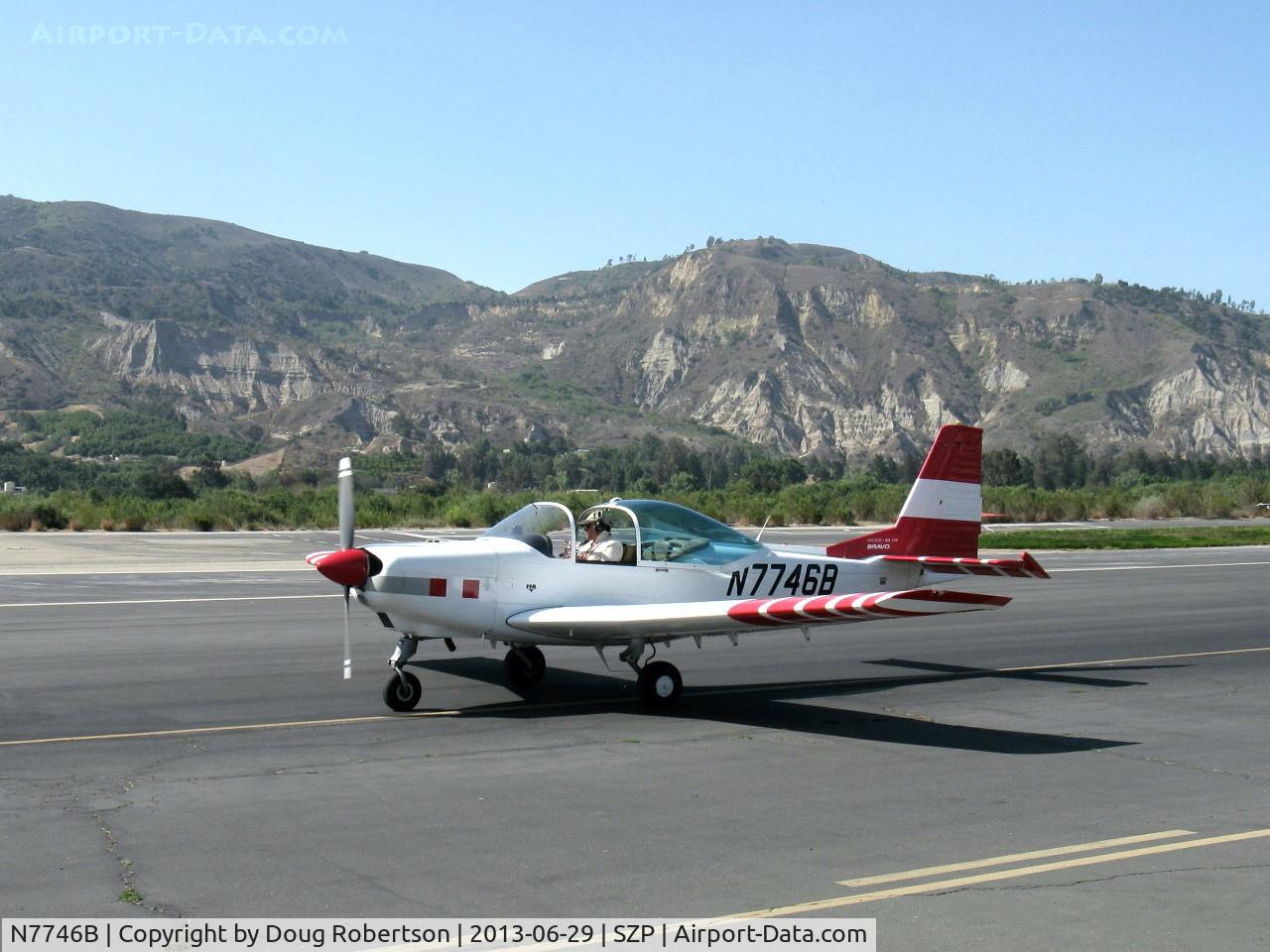 N7746B, 1992 FFA AS-202/18A-4 Bravo C/N 238, 1992 Ffa Flugzeugwerke Altenrhein Ag AS-202/18A4 BRAVO, Lycoming AEIO-360-B1F 180 Hp, CS prop, fully aerobatic, ONLY EXAMPLE IN AMERICA!, returning visitor, taxi to 22