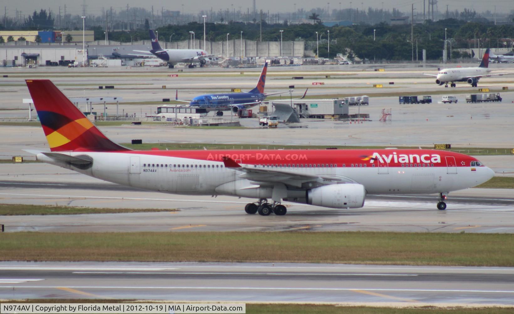 N974AV, 2011 Airbus A330-243 C/N 1208, Avianca A330-200