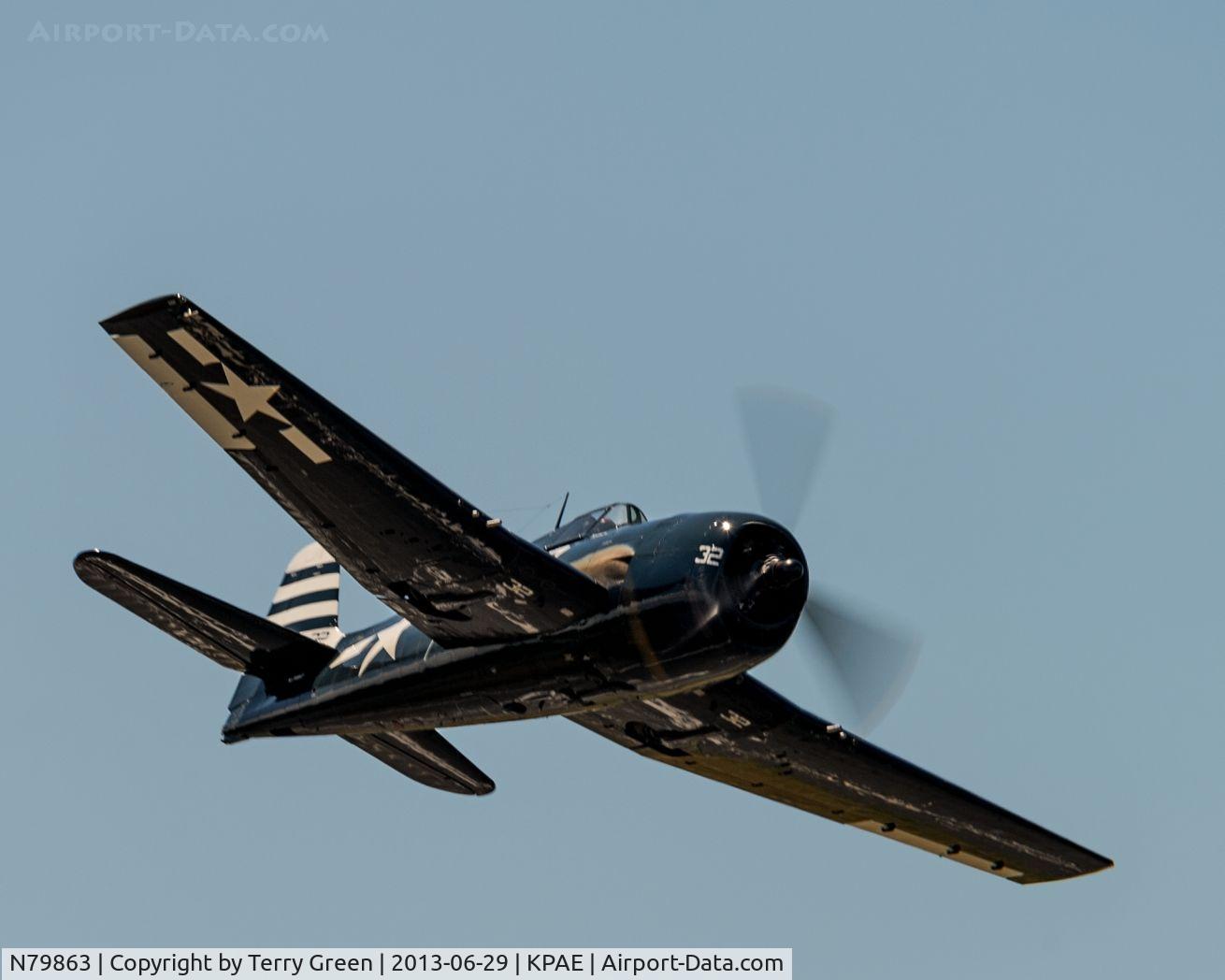 N79863, 1945 Grumman F6F-5 Hellcat C/N A-11008, Flying Heritage Collection Pacific Legends Fly Day