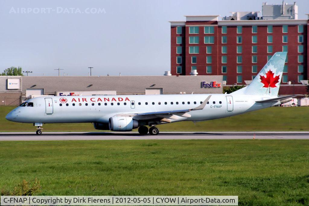C-FNAP, 2007 Embraer 190AR (ERJ-190-100IGW) C/N 19000142, Heading for the main terminal.