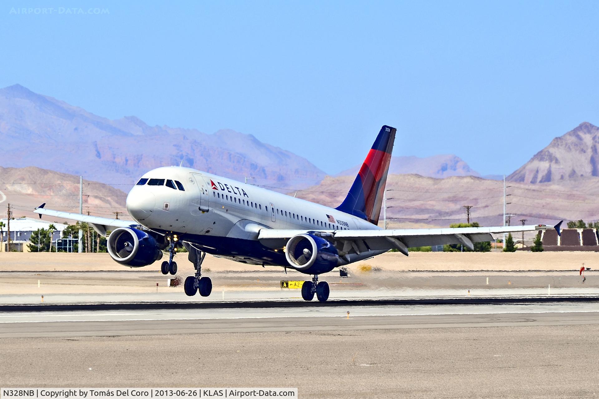 N328NB, 2001 Airbus A319-114 C/N 1520, N328NB  Delta Air Lines 2001 Airbus A319-114  / 3128 (cn 1520)

McCarran International Airport (KLAS)
TdelCoro
June 26, 2013