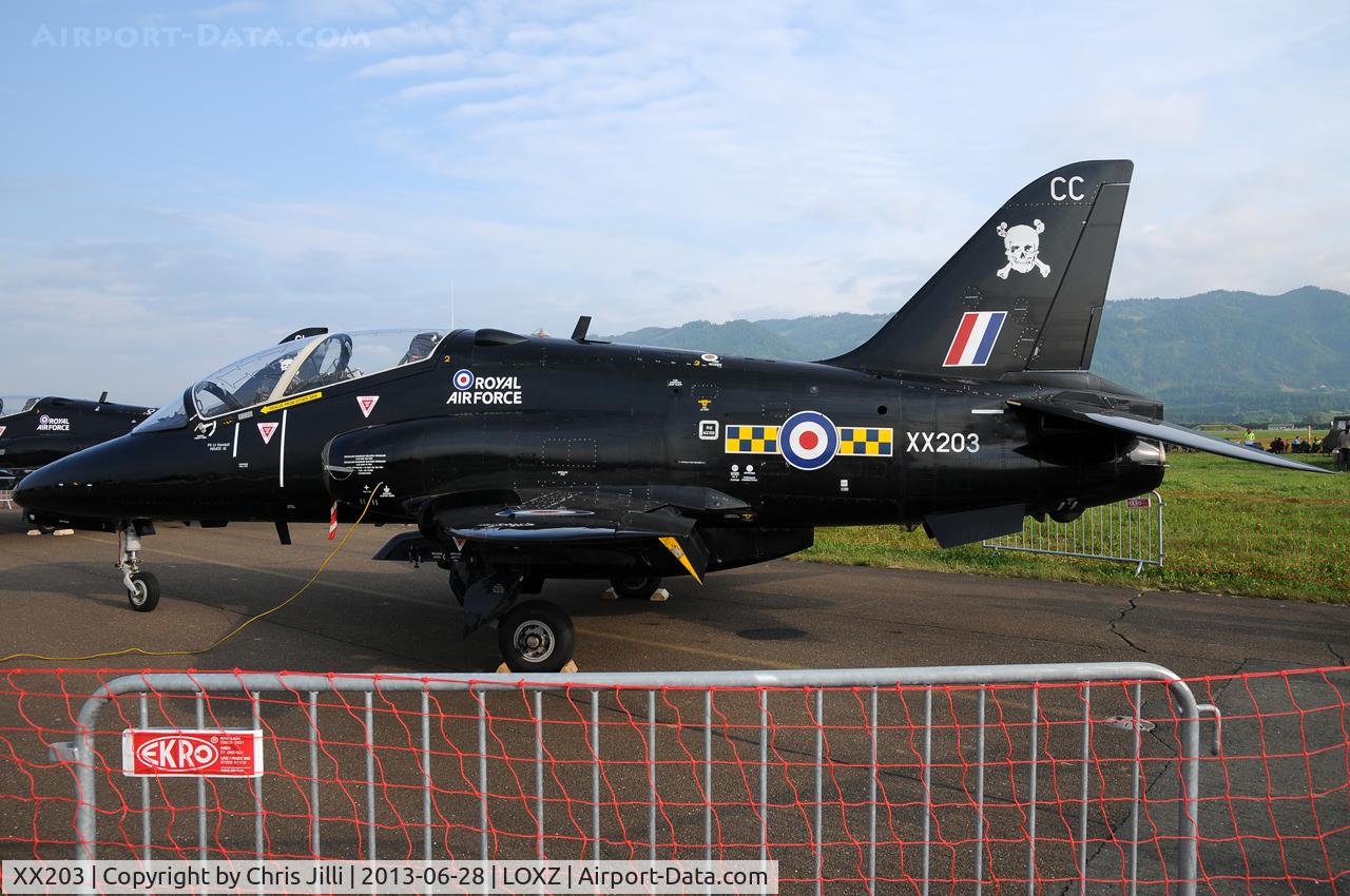 XX203, 1978 Hawker Siddeley Hawk T.1A C/N 050/312050, Royal Air Force