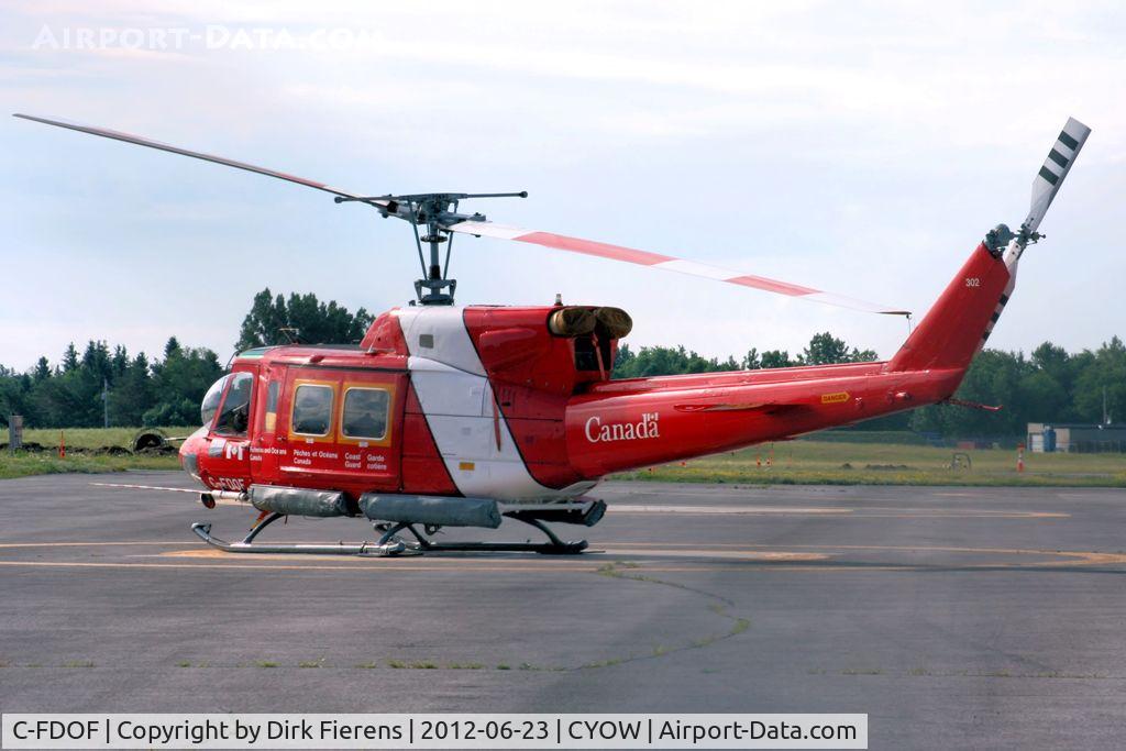 C-FDOF, 1972 Bell 212 C/N 30536, Park at the D.O.T. hanger aera.
