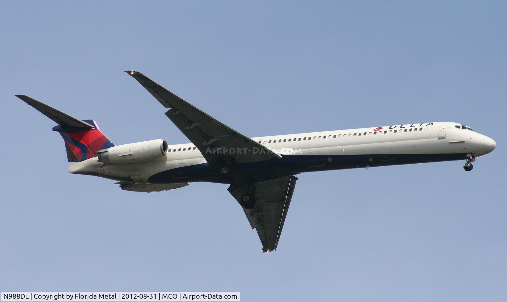 N988DL, 1991 McDonnell Douglas MD-88 C/N 53339, Delta MD-88