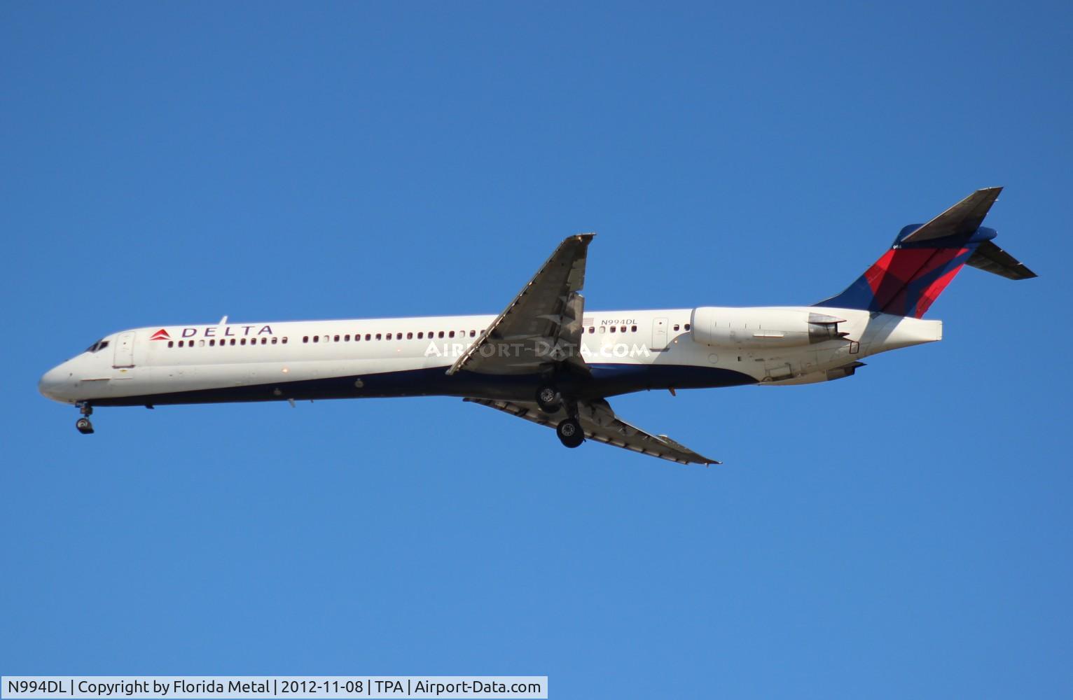 N994DL, 1991 McDonnell Douglas MD-88 C/N 53346, Delta MD-88