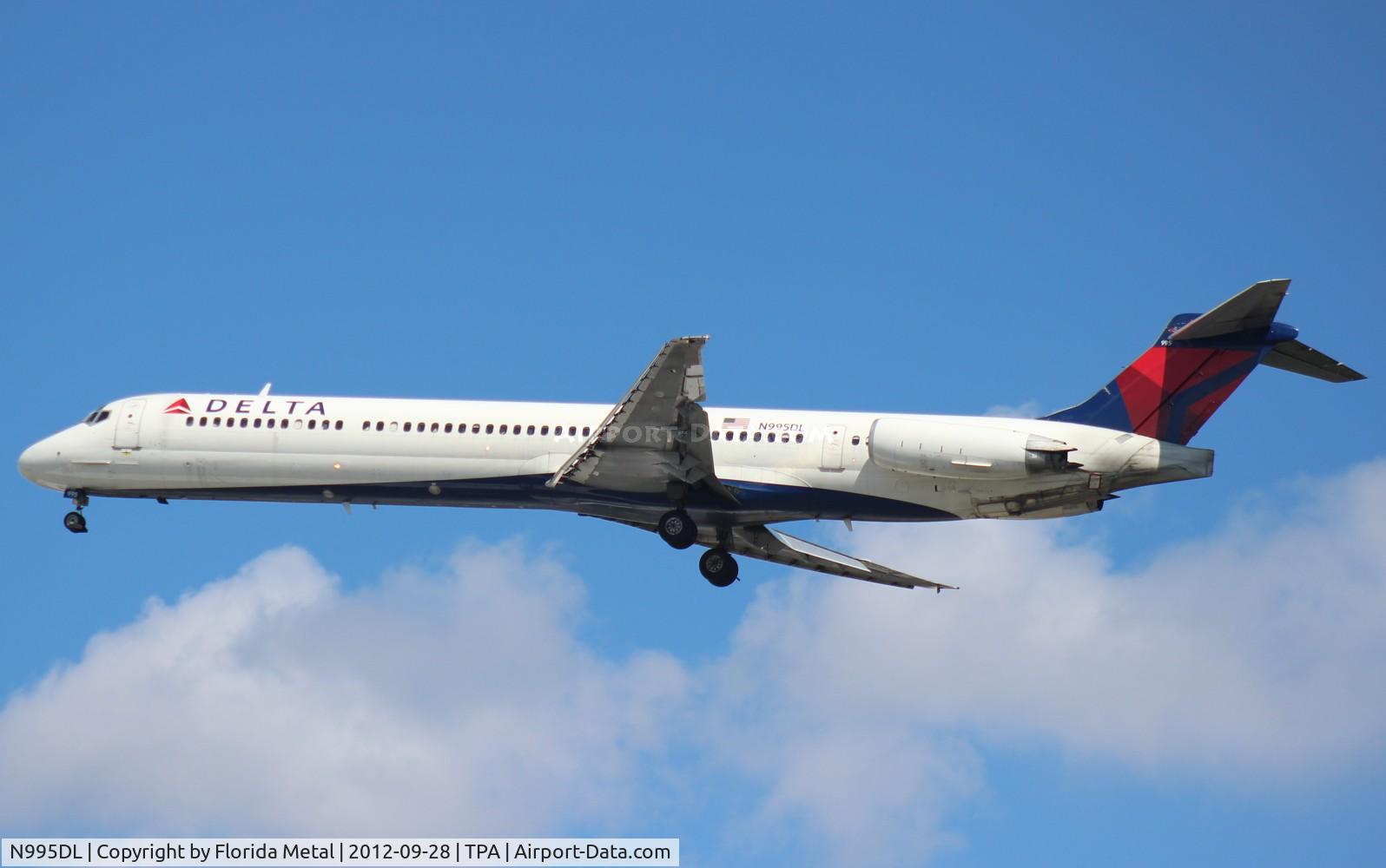 N995DL, 1991 McDonnell Douglas MD-88 C/N 53362, Delta MD-88