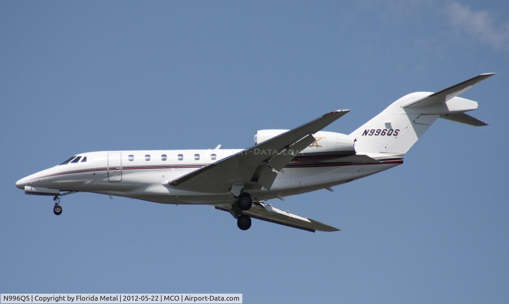 N996QS, 2002 Cessna 750 Citation X C/N 750-0196, Net Jets C750
