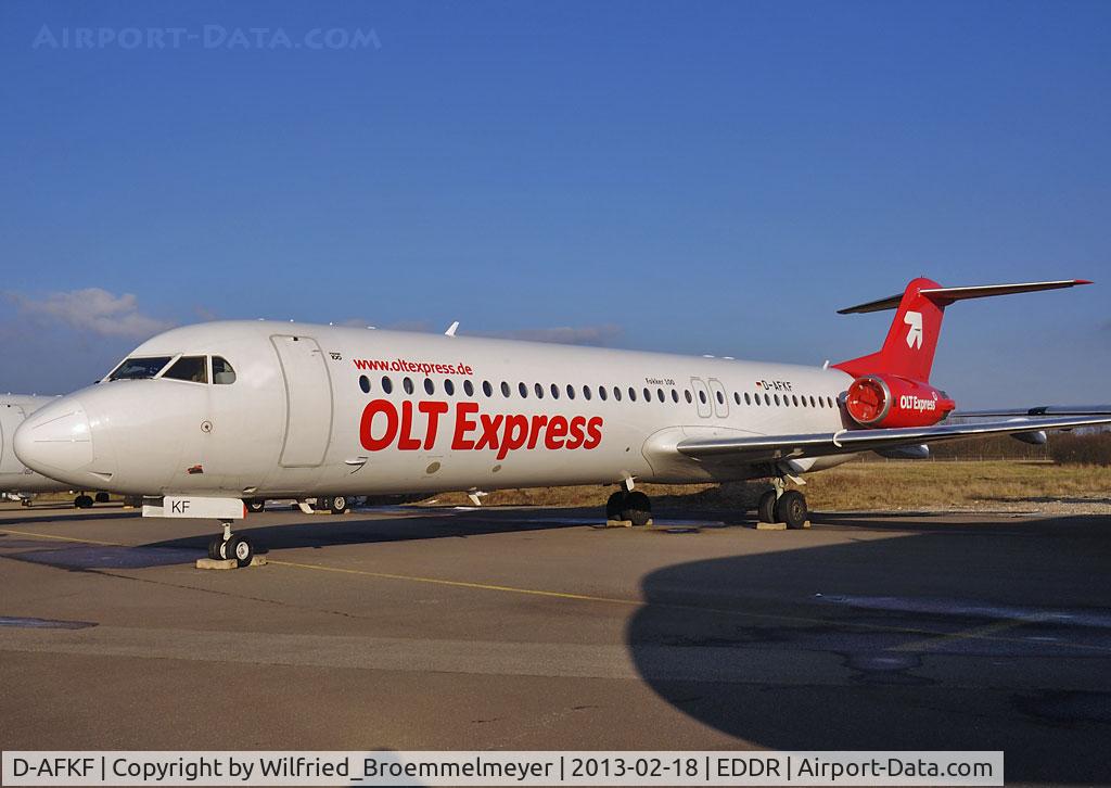D-AFKF, 1994 Fokker 100 (F-28-0100) C/N 11470, Stored since End of January 2013.