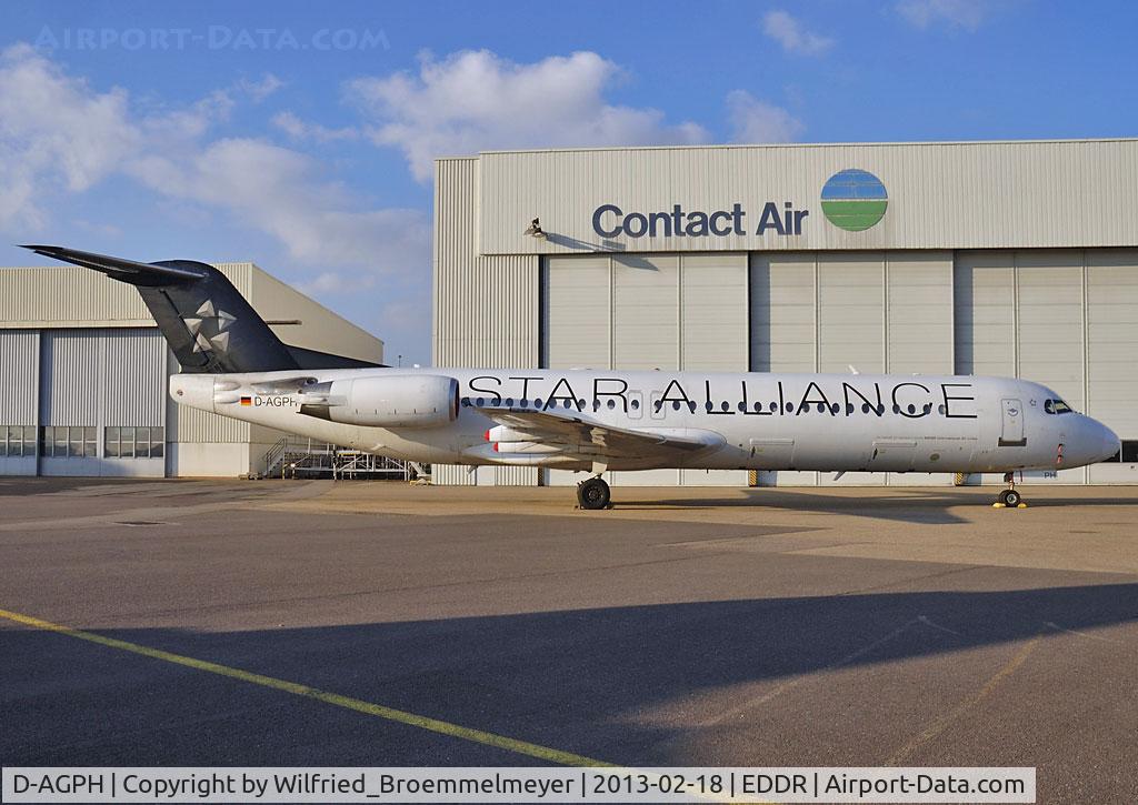 D-AGPH, 1990 Fokker 100 (F-28-0100) C/N 11308, Stored since End of January 2013.