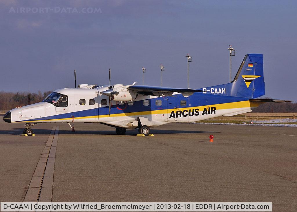 D-CAAM, 1991 Dornier 228-212 C/N 8205, Parked at Saarbruecken.